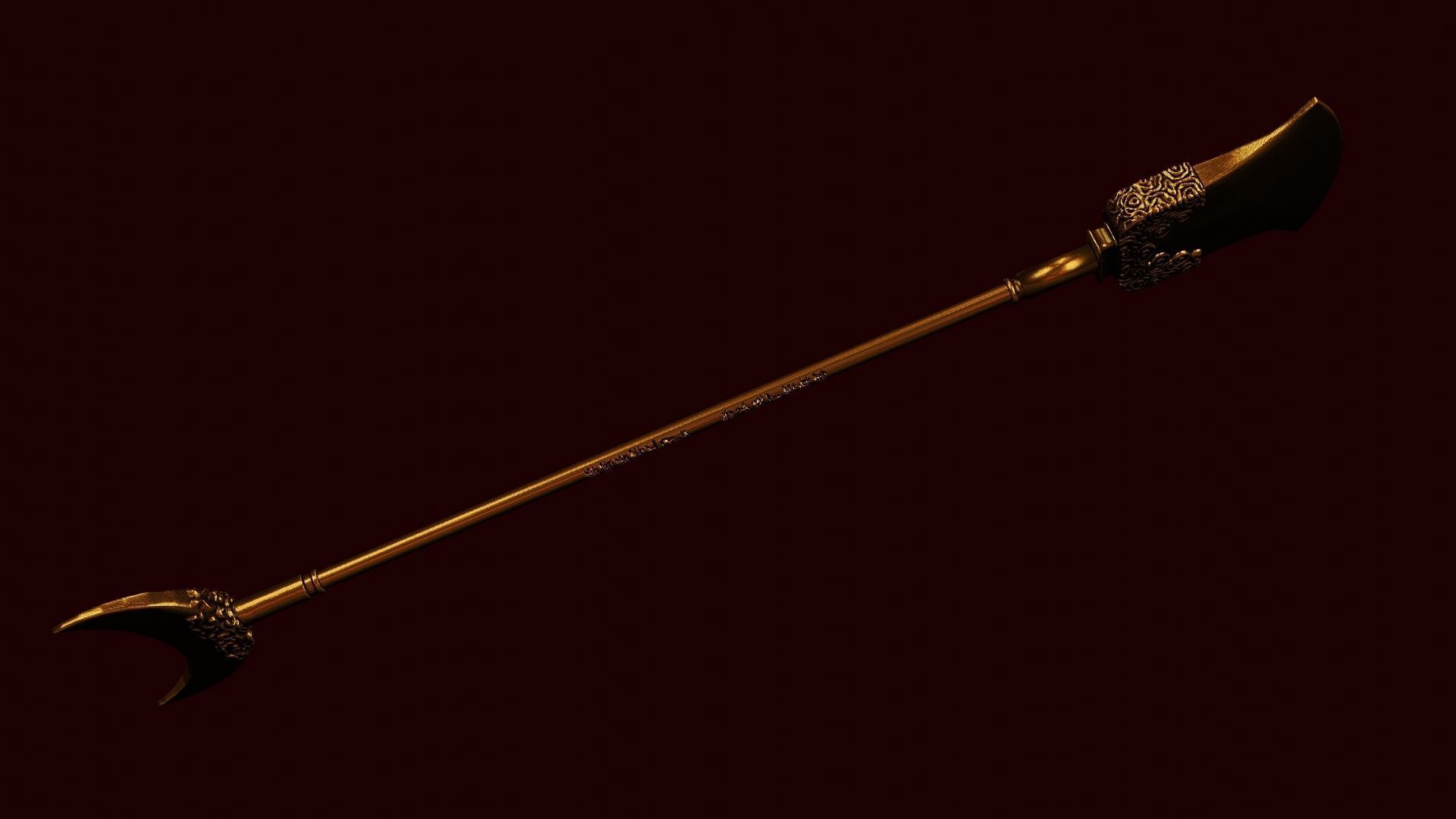 Lu zhishens weapon 3d printable 3D model_9