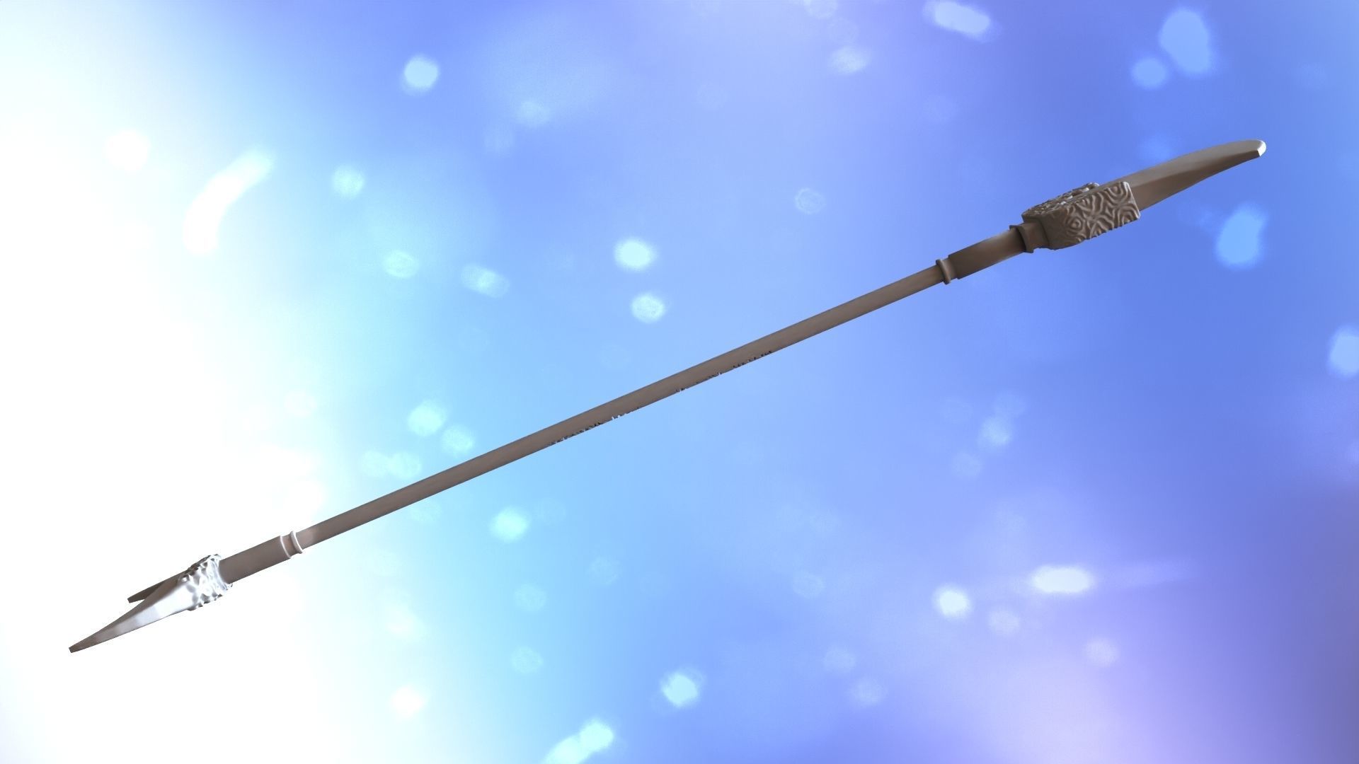 Lu zhishens weapon 3d printable 3D model_30