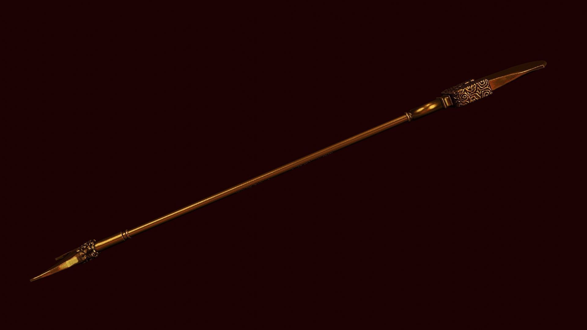 Lu zhishens weapon 3d printable 3D model_8