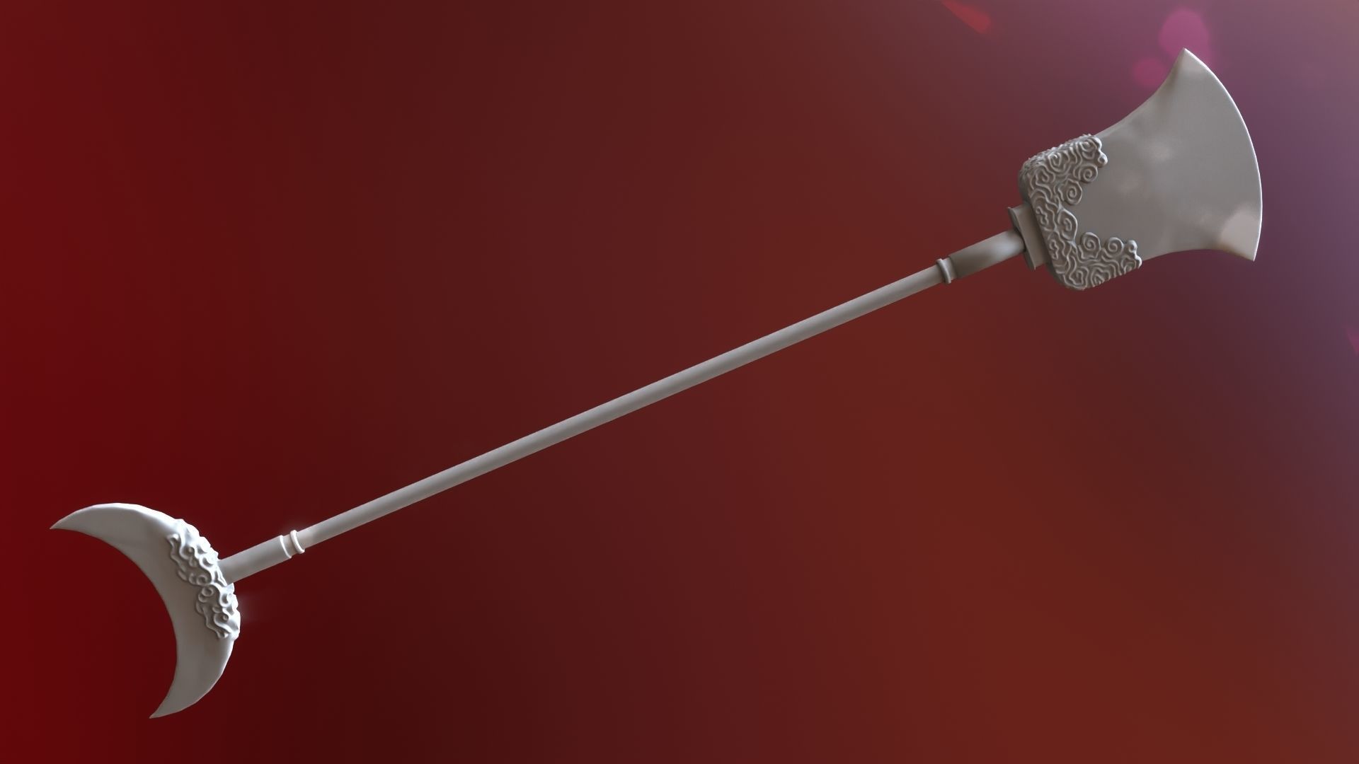 Lu zhishens weapon 3d printable 3D model_27
