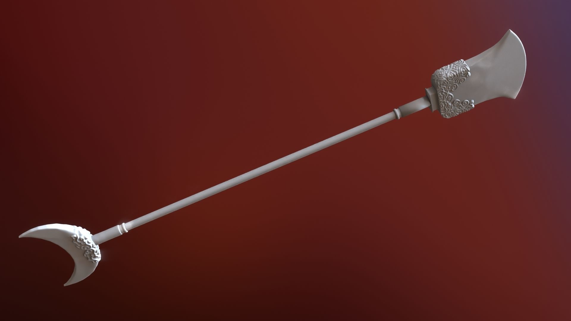 Lu zhishens weapon 3d printable 3D model_26