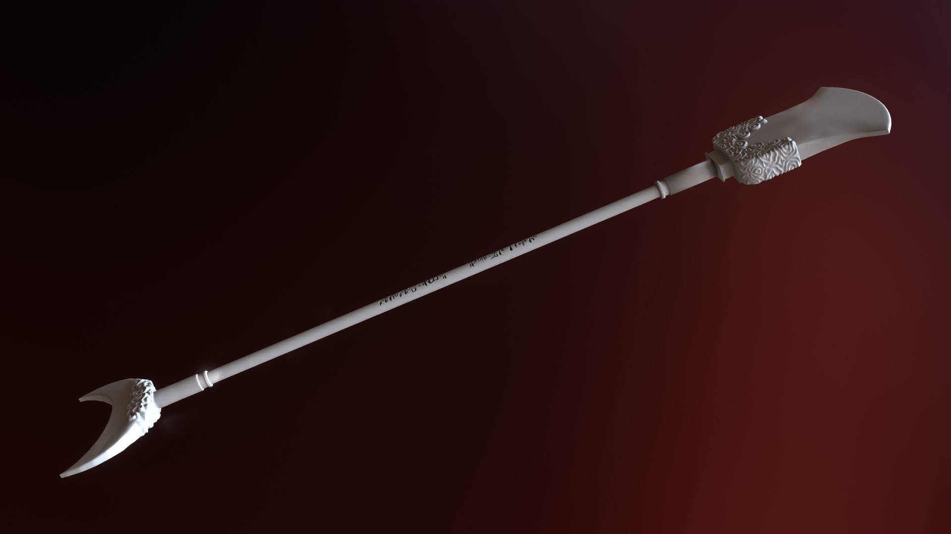 Lu zhishens weapon 3d printable 3D model_24