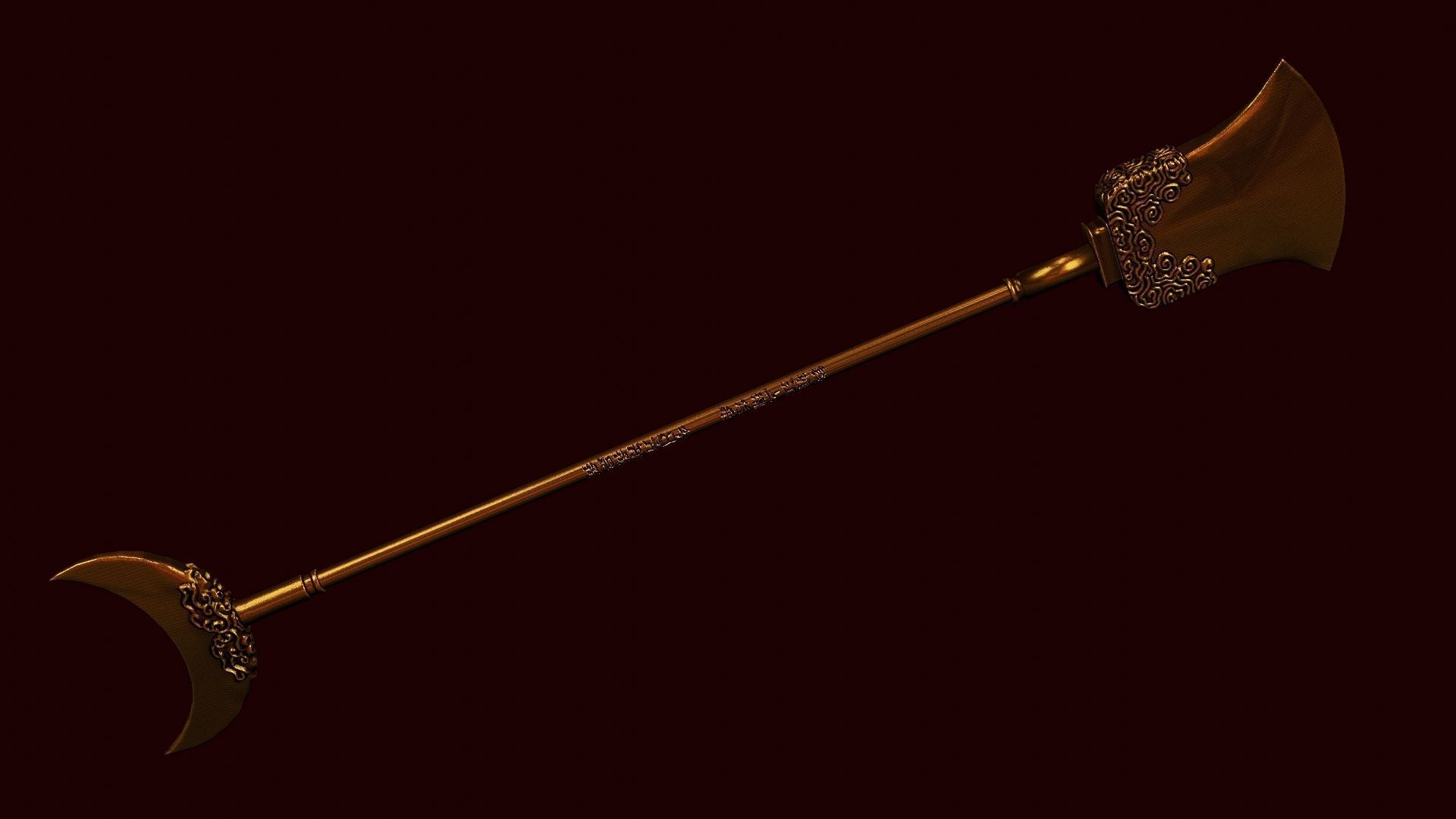 Lu zhishens weapon 3d printable 3D model_10