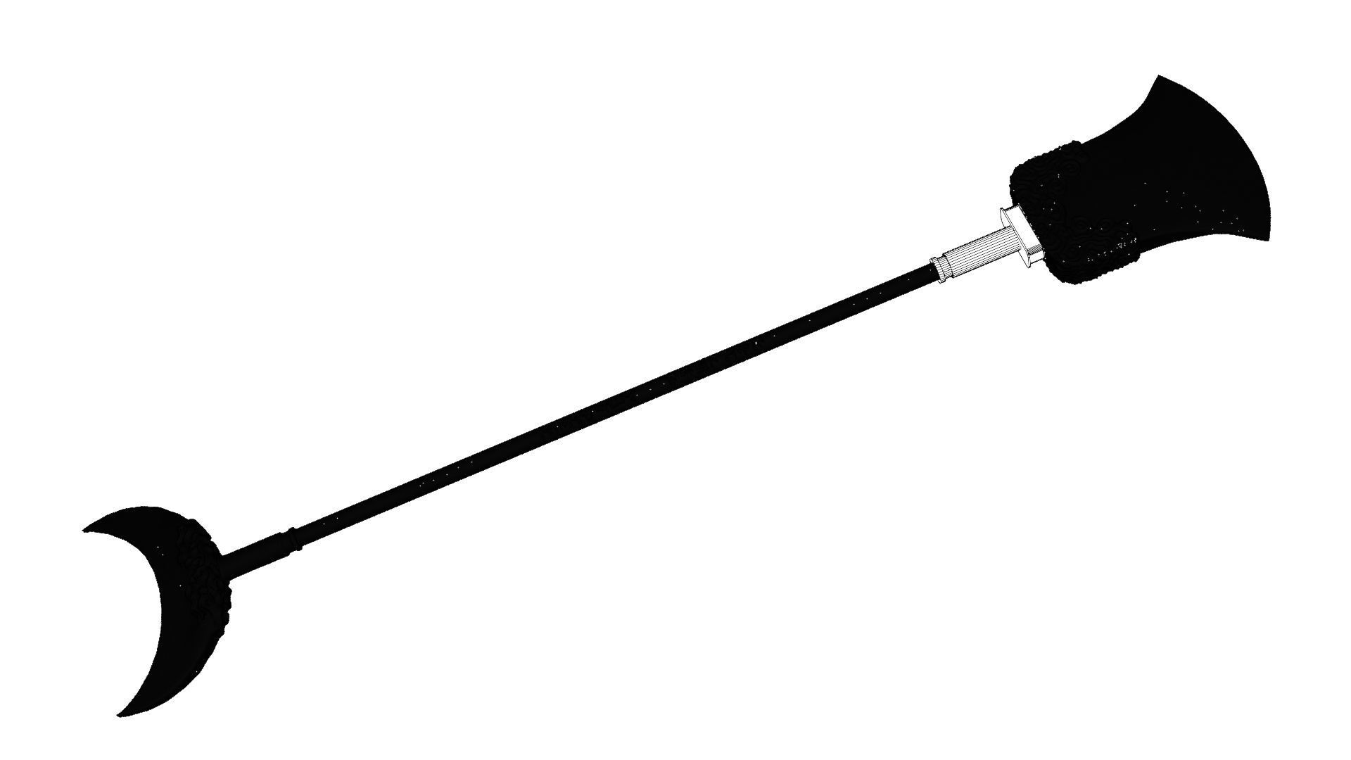 Lu zhishens weapon 3d printable 3D model_13