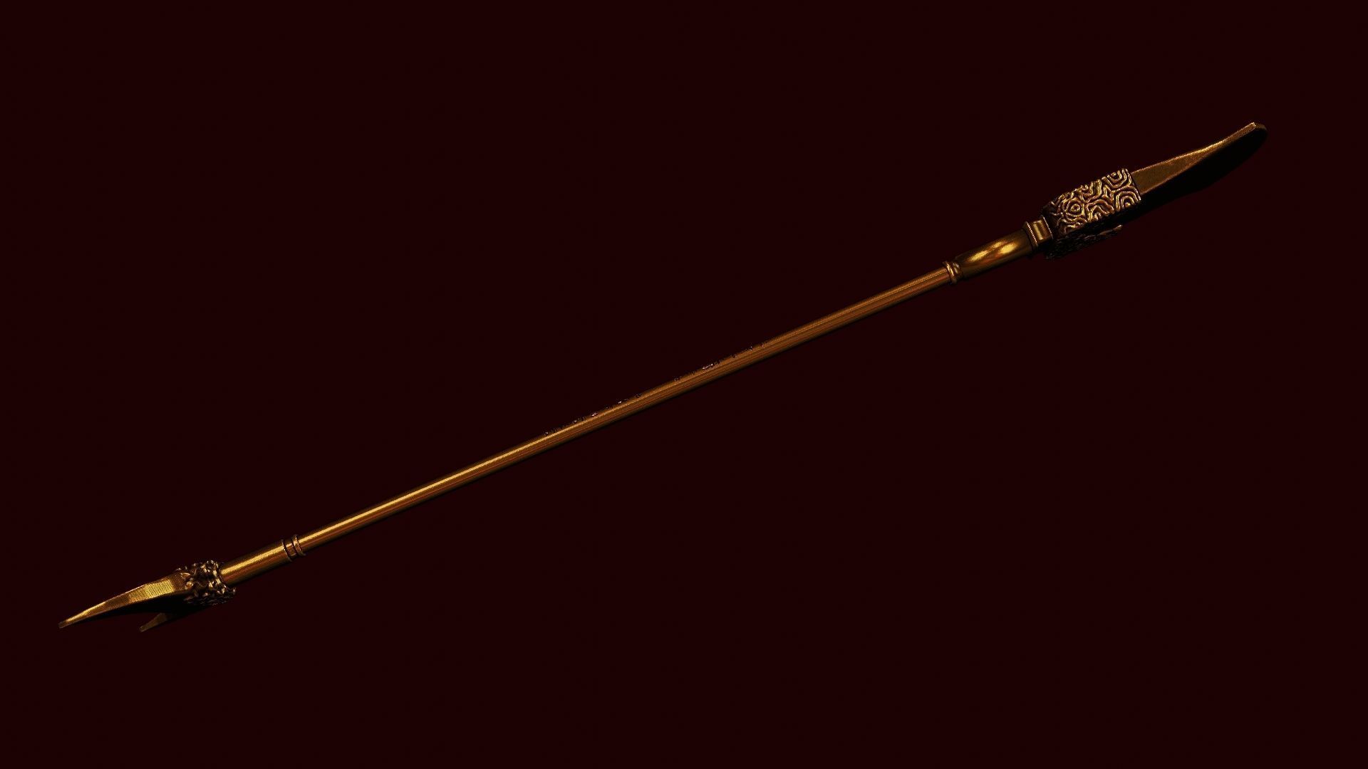 Lu zhishens weapon 3d printable 3D model_3