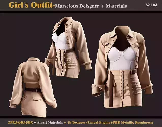 Girl Outfit-zprj-fbx-obj-materials