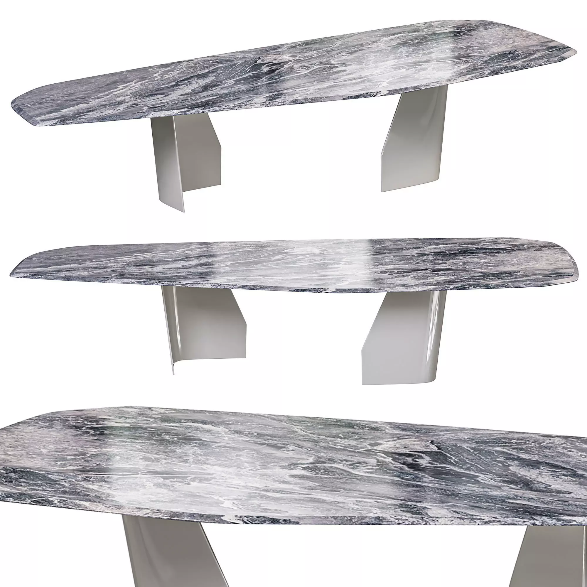 Senator large and imposing glass table by Cattelanitalia 3D model