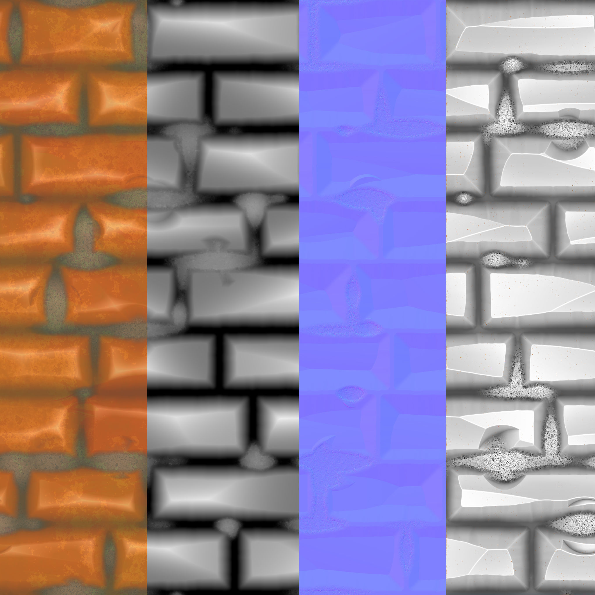 Stylized Brick - PBR Texture Texture_4