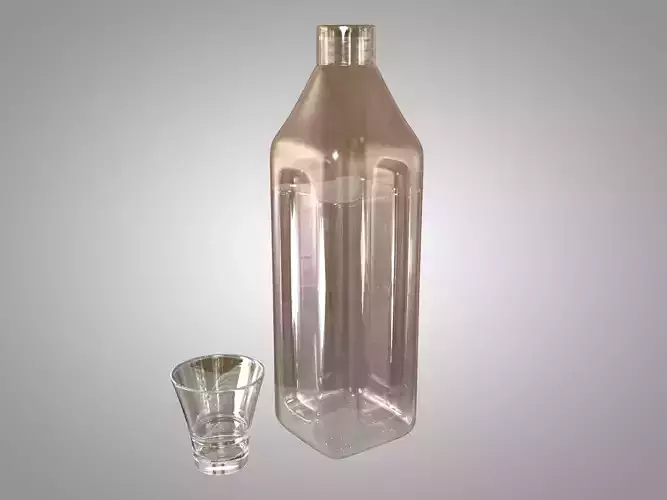 Glass and Water bottle