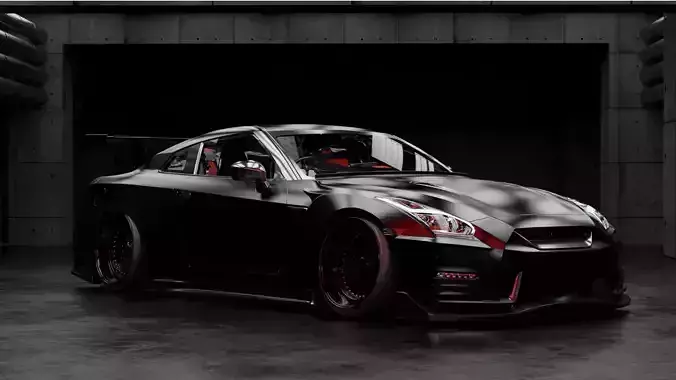Car Garage 3 Version 3D Blender File 3D model