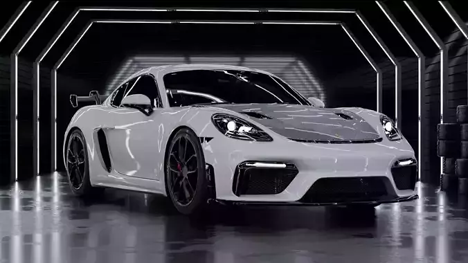 Automotive Garage Style 2 WITHOUT THE CAR 3D model