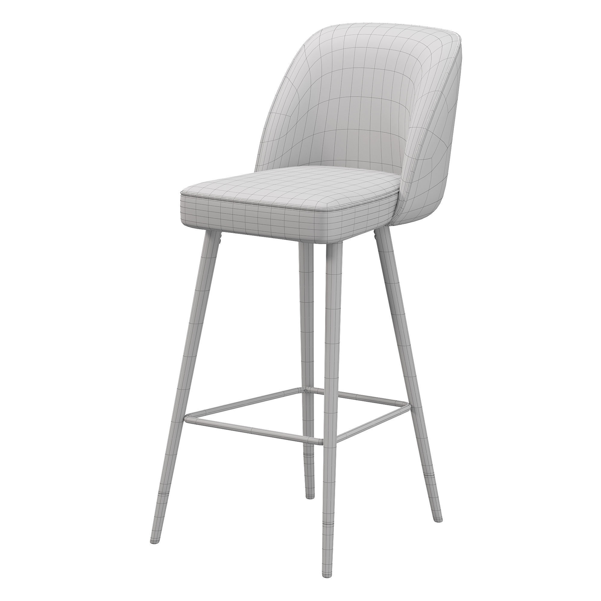 CARPI STOOL by Vicalhome 3D model_3