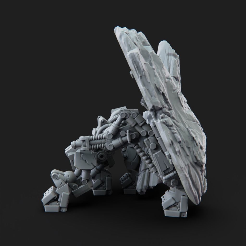 Stone Defender - 3D Printable TTRPG - PRESUPPORTED - 32mm Scale 3D print model_3