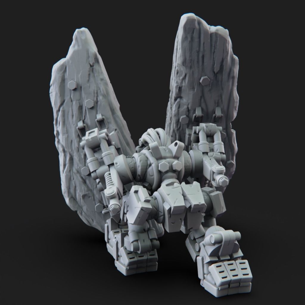 Stone Defender - 3D Printable TTRPG - PRESUPPORTED - 32mm Scale 3D print model_5