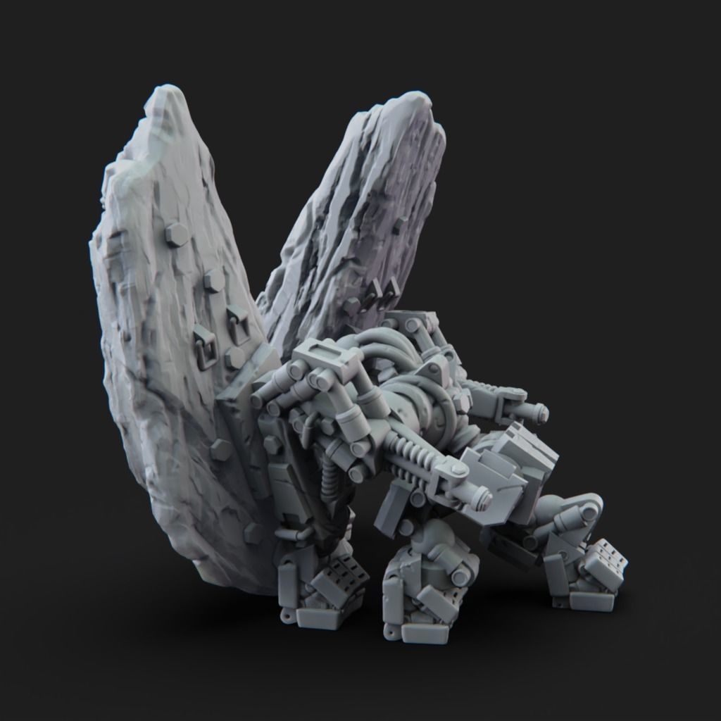 Stone Defender - 3D Printable TTRPG - PRESUPPORTED - 32mm Scale 3D print model_6