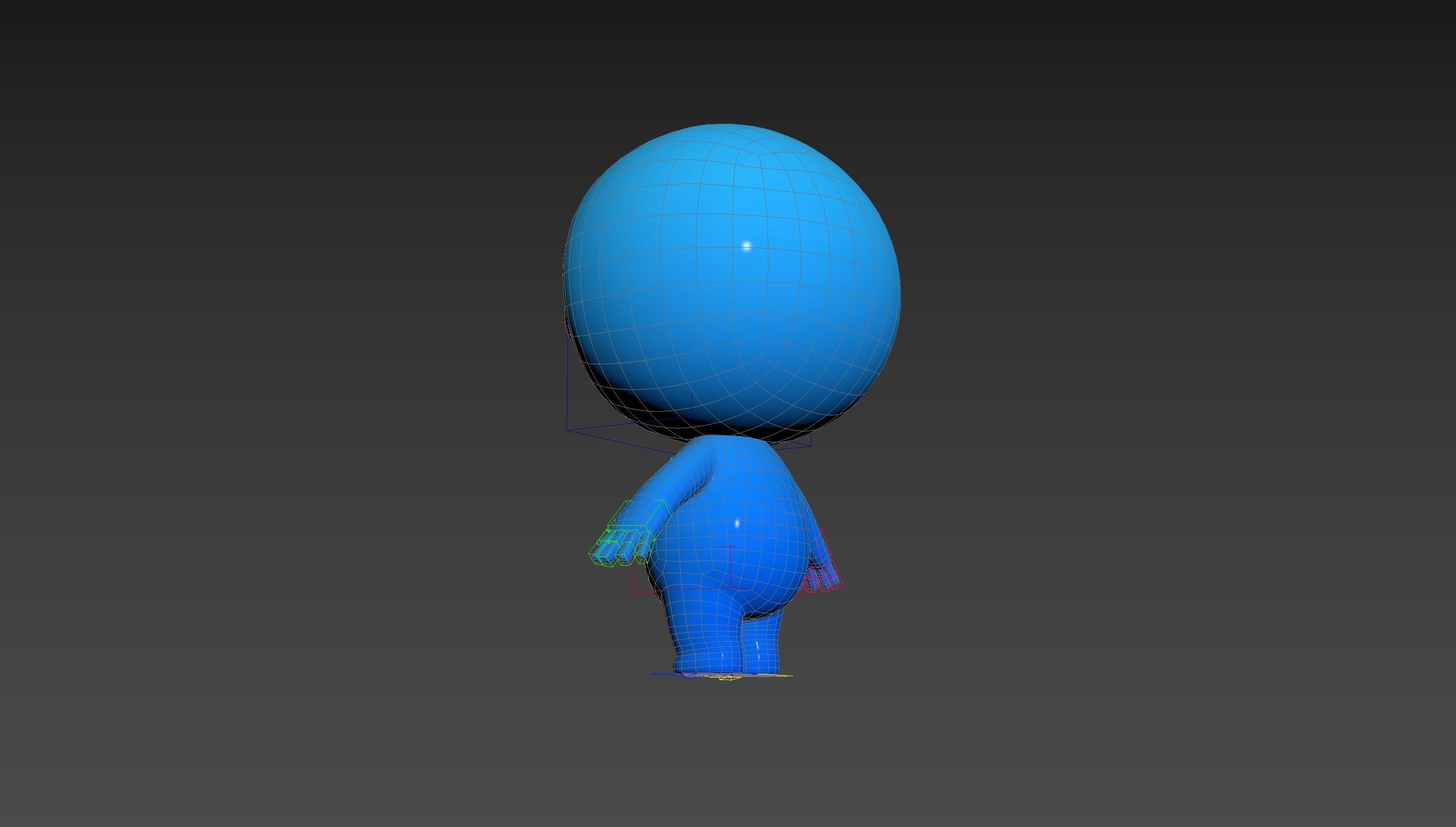 Character248 Rigged Mascot 3D model_33