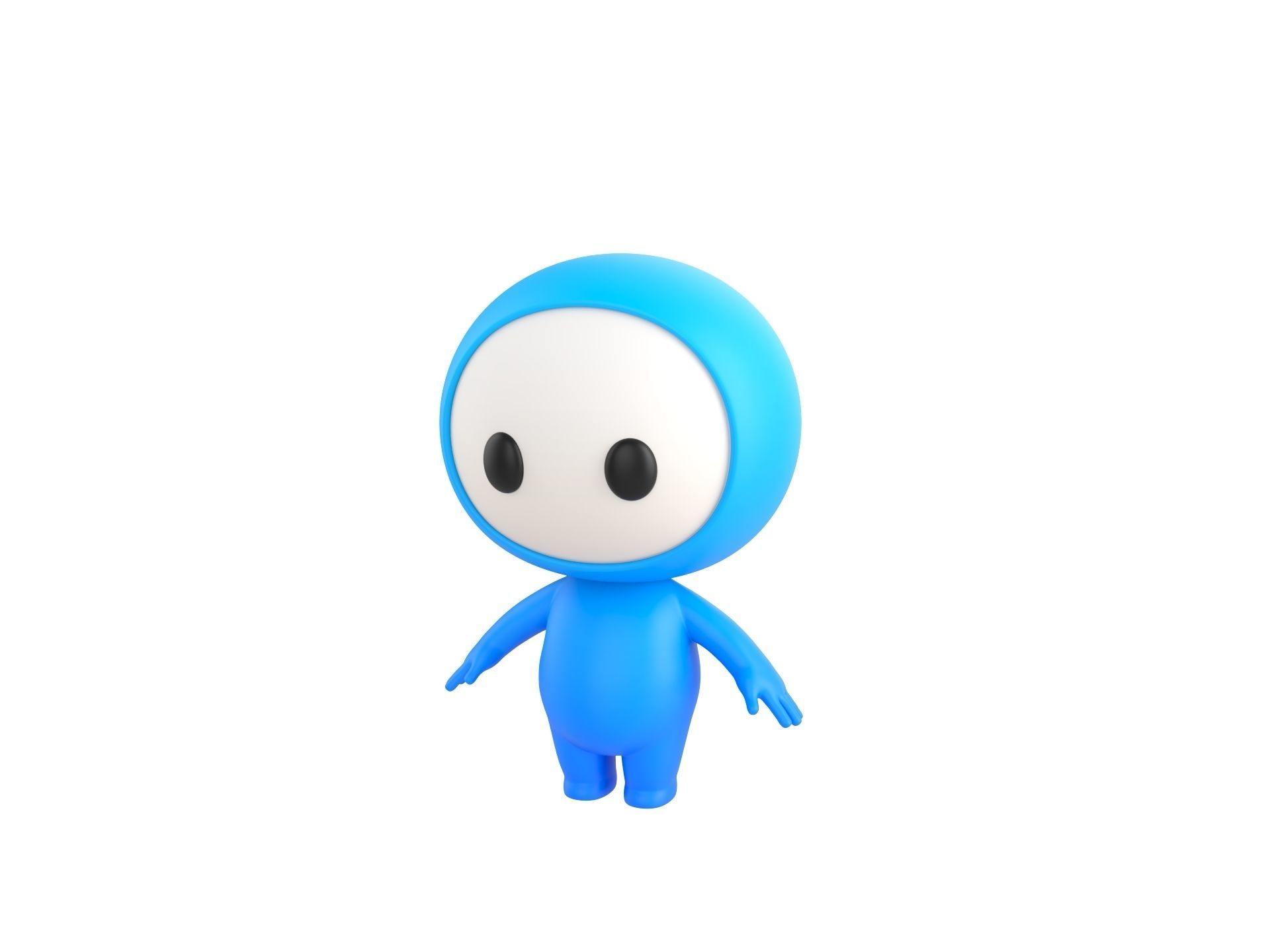 Character248 Rigged Mascot 3D model_1