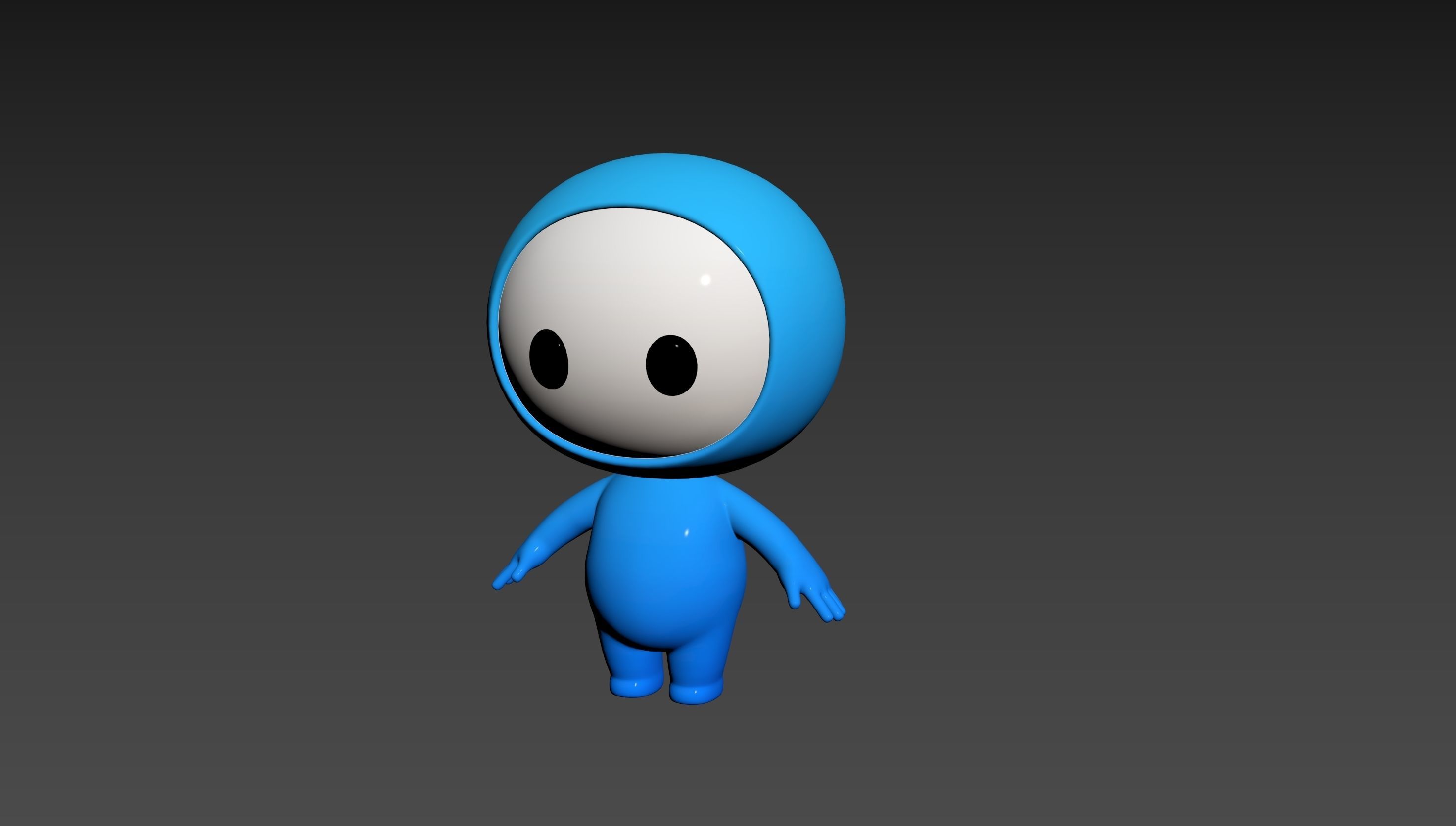 Character248 Rigged Mascot 3D model_16