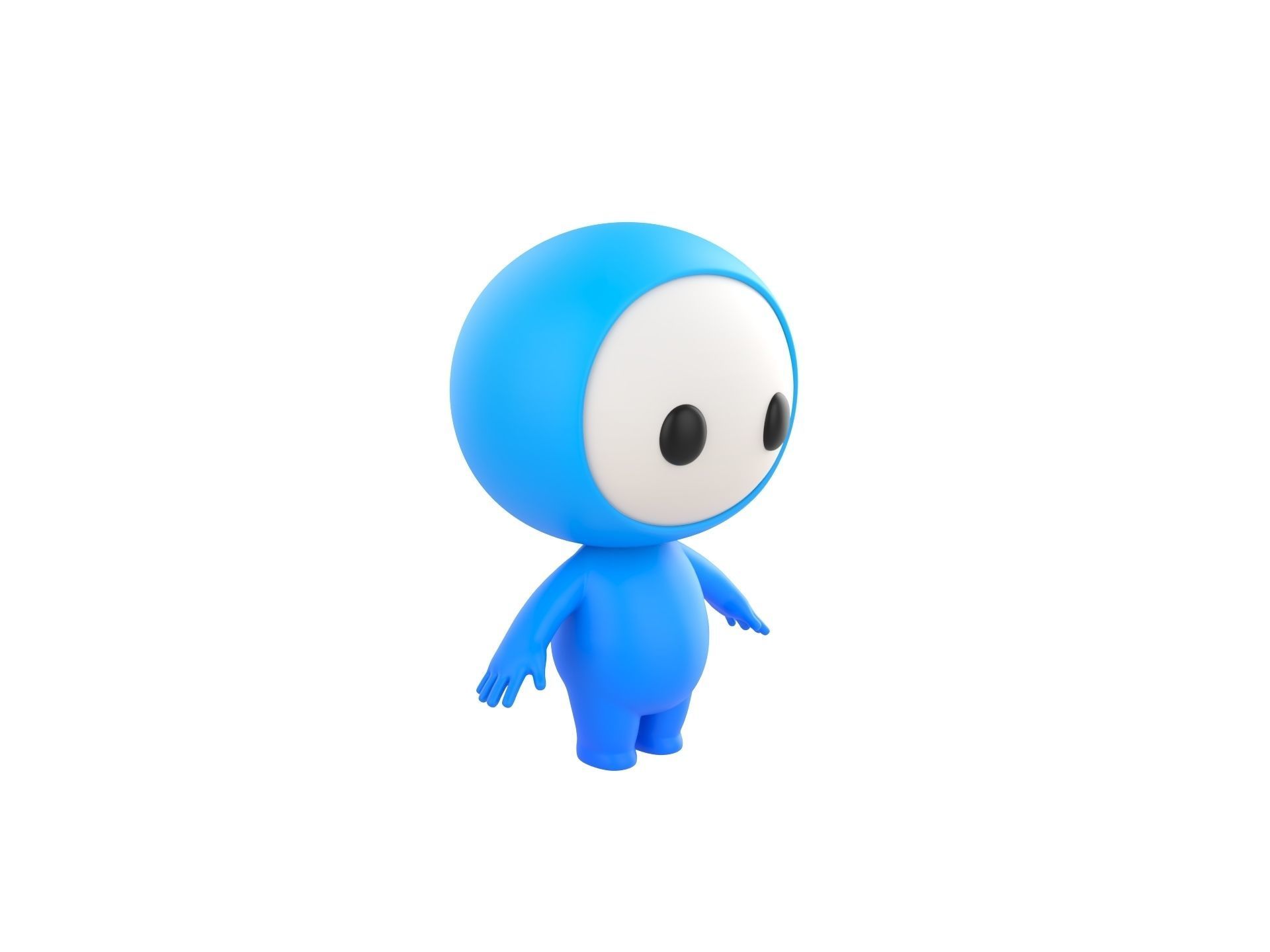 Character248 Rigged Mascot 3D model_8
