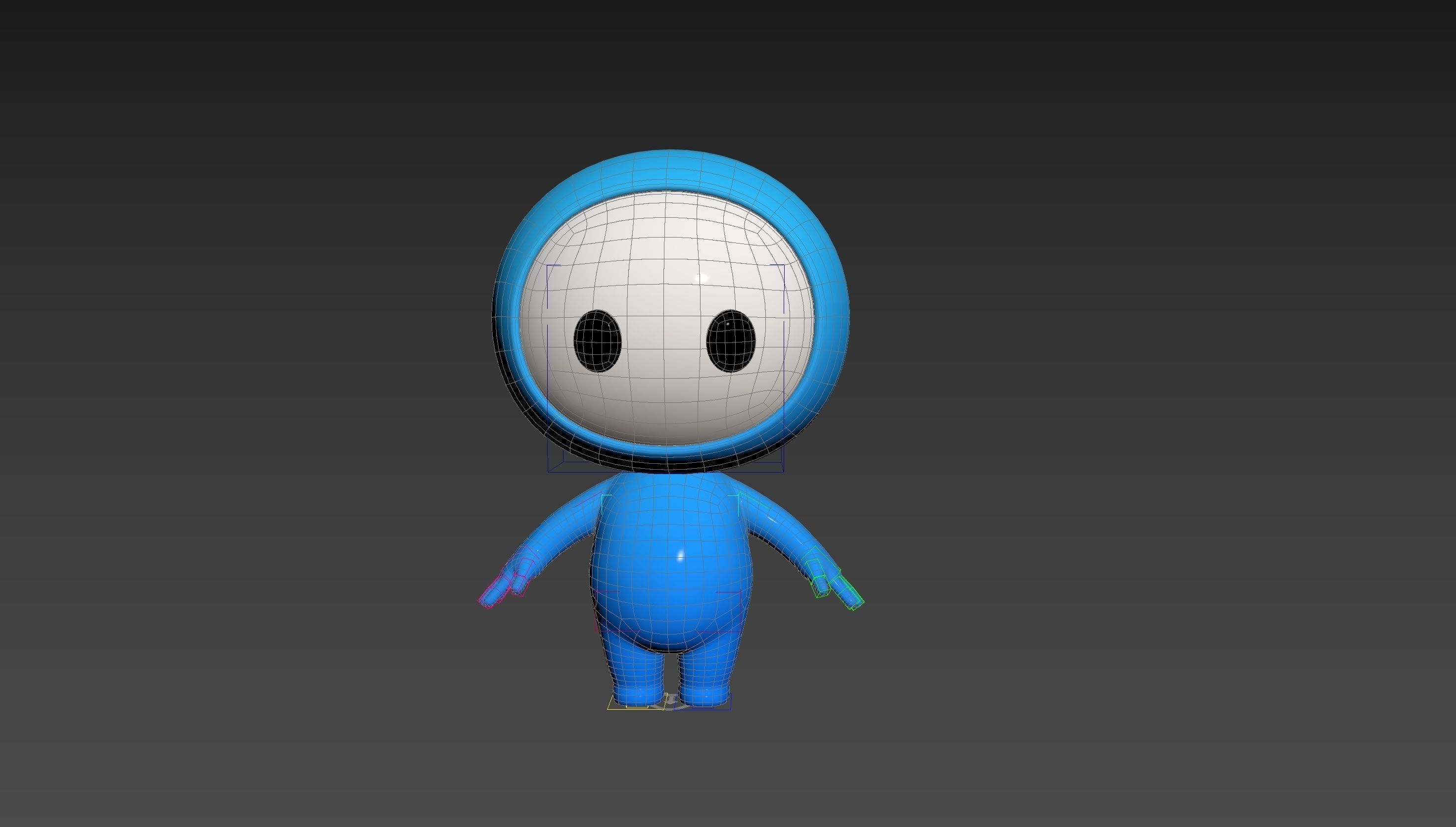 Character248 Rigged Mascot 3D model_28