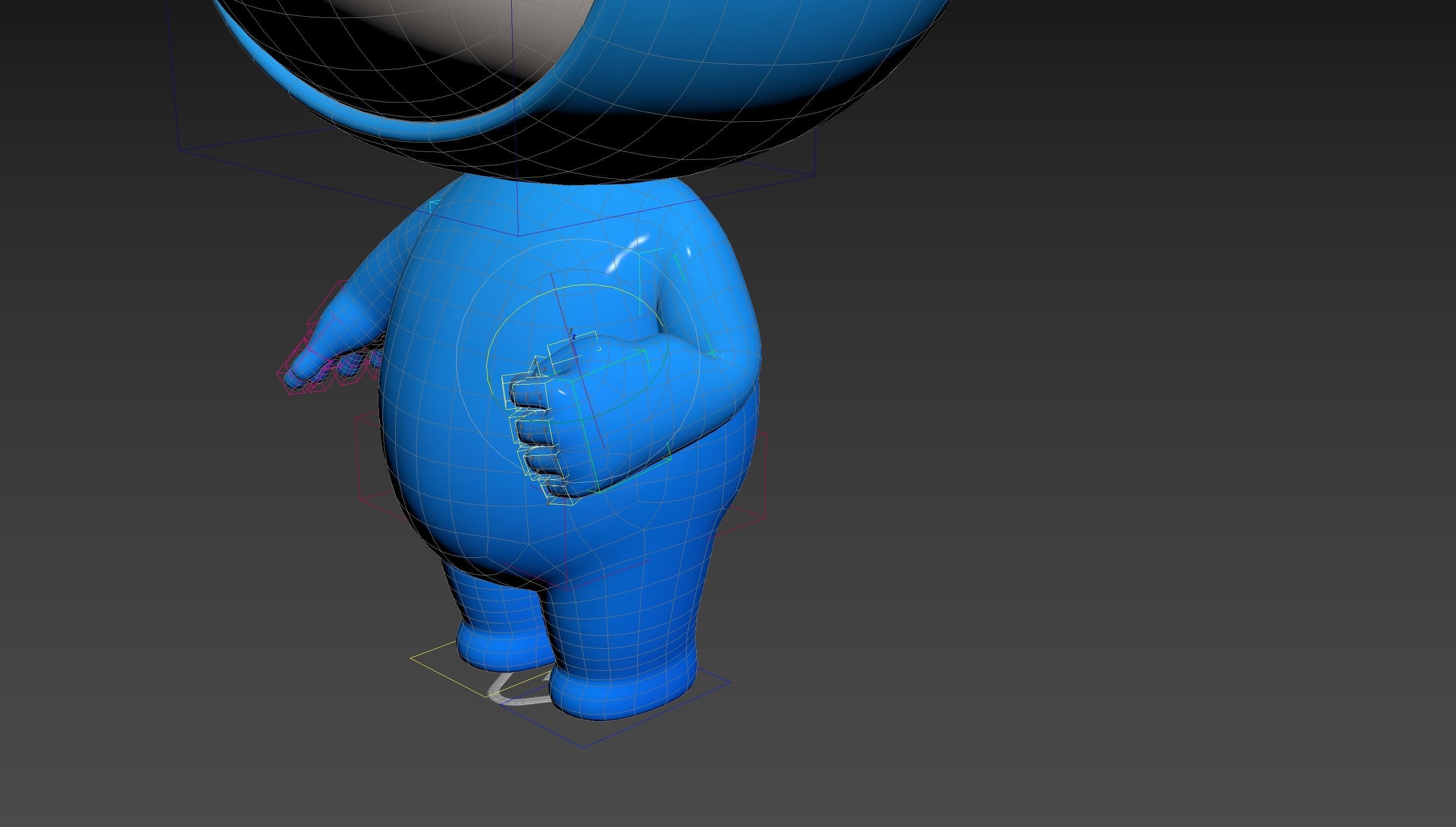 Character248 Rigged Mascot 3D model_24