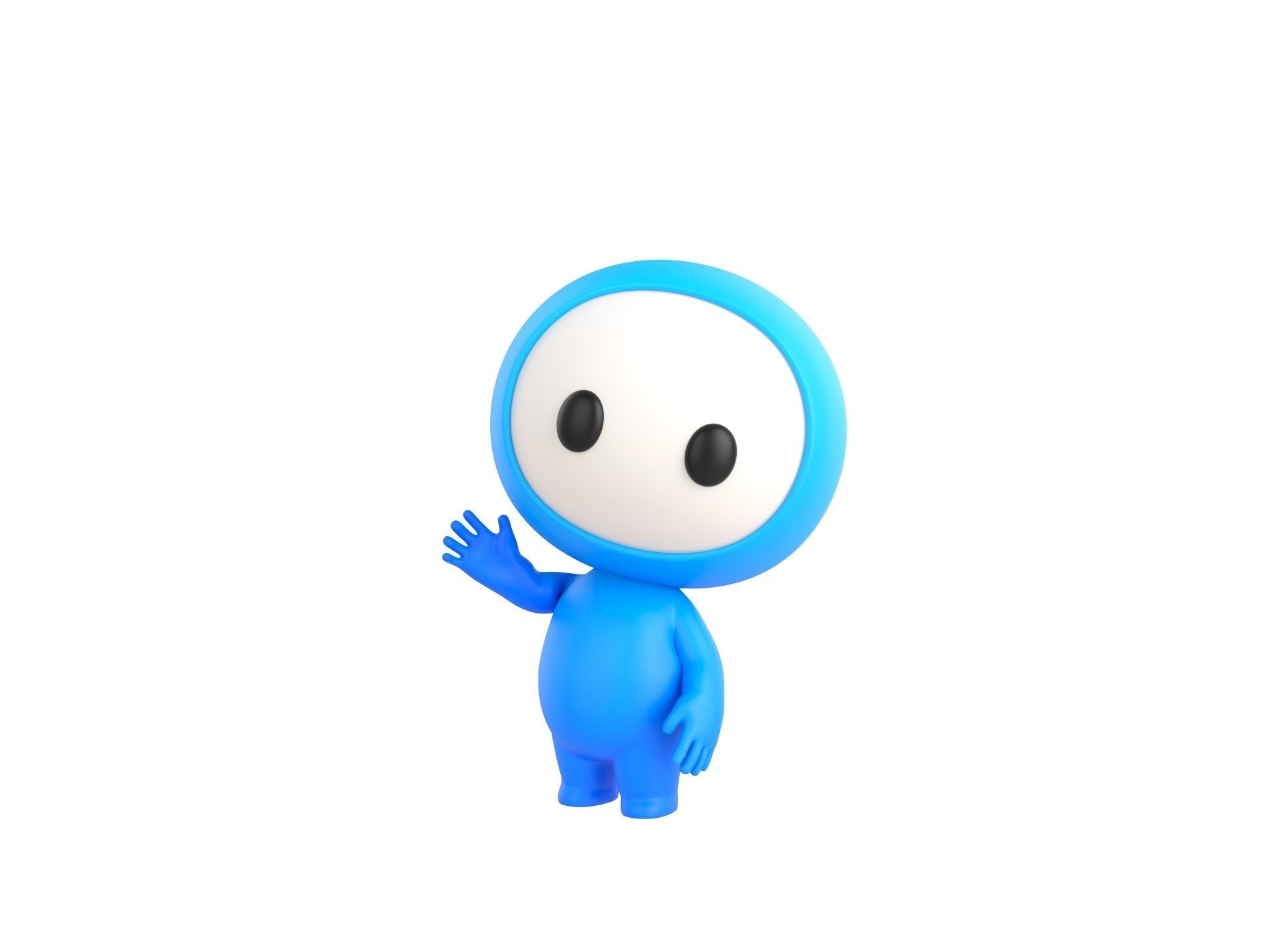 Character248 Rigged Mascot 3D model_5