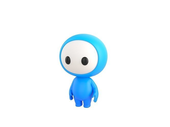 Character248 Rigged Mascot 3D model