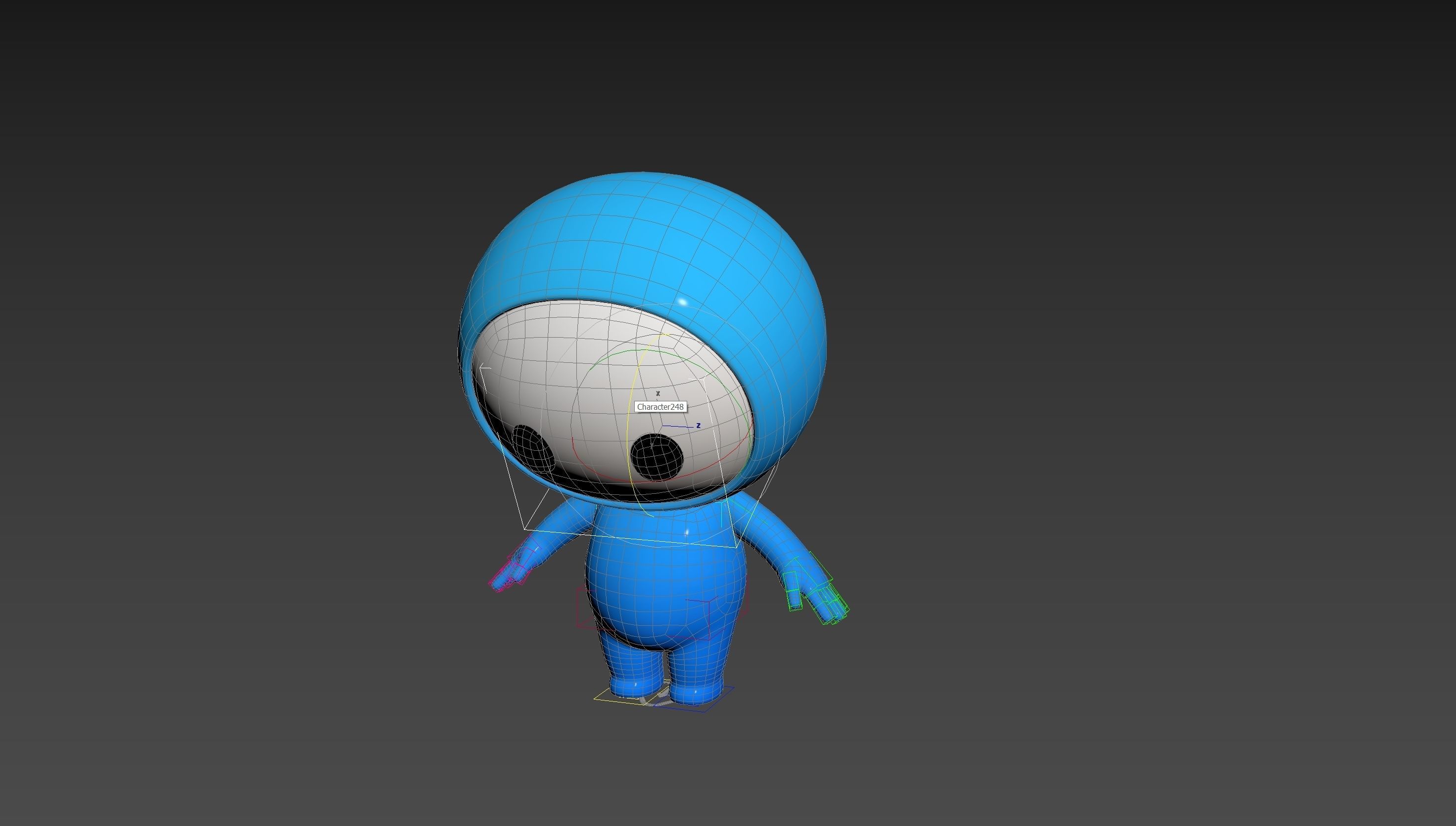 Character248 Rigged Mascot 3D model_21