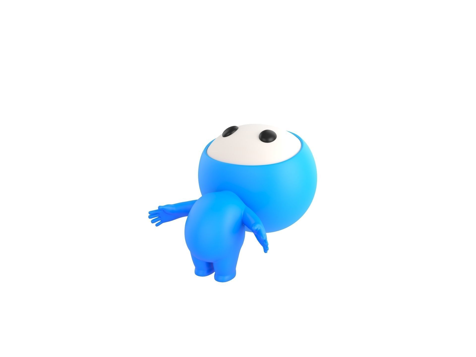 Character248 Rigged Mascot 3D model_4