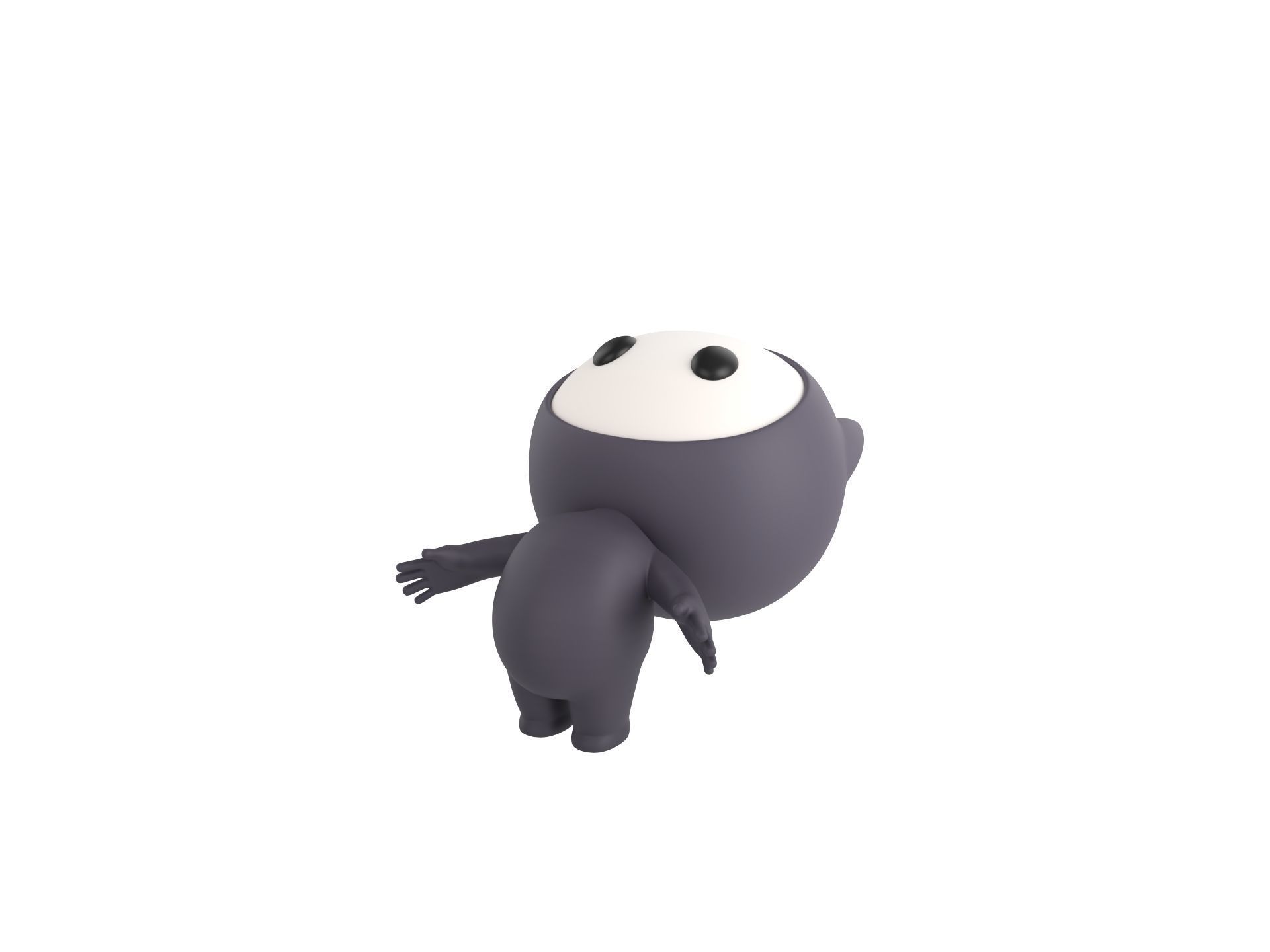 Character249 Rigged Mascot 3D model_4
