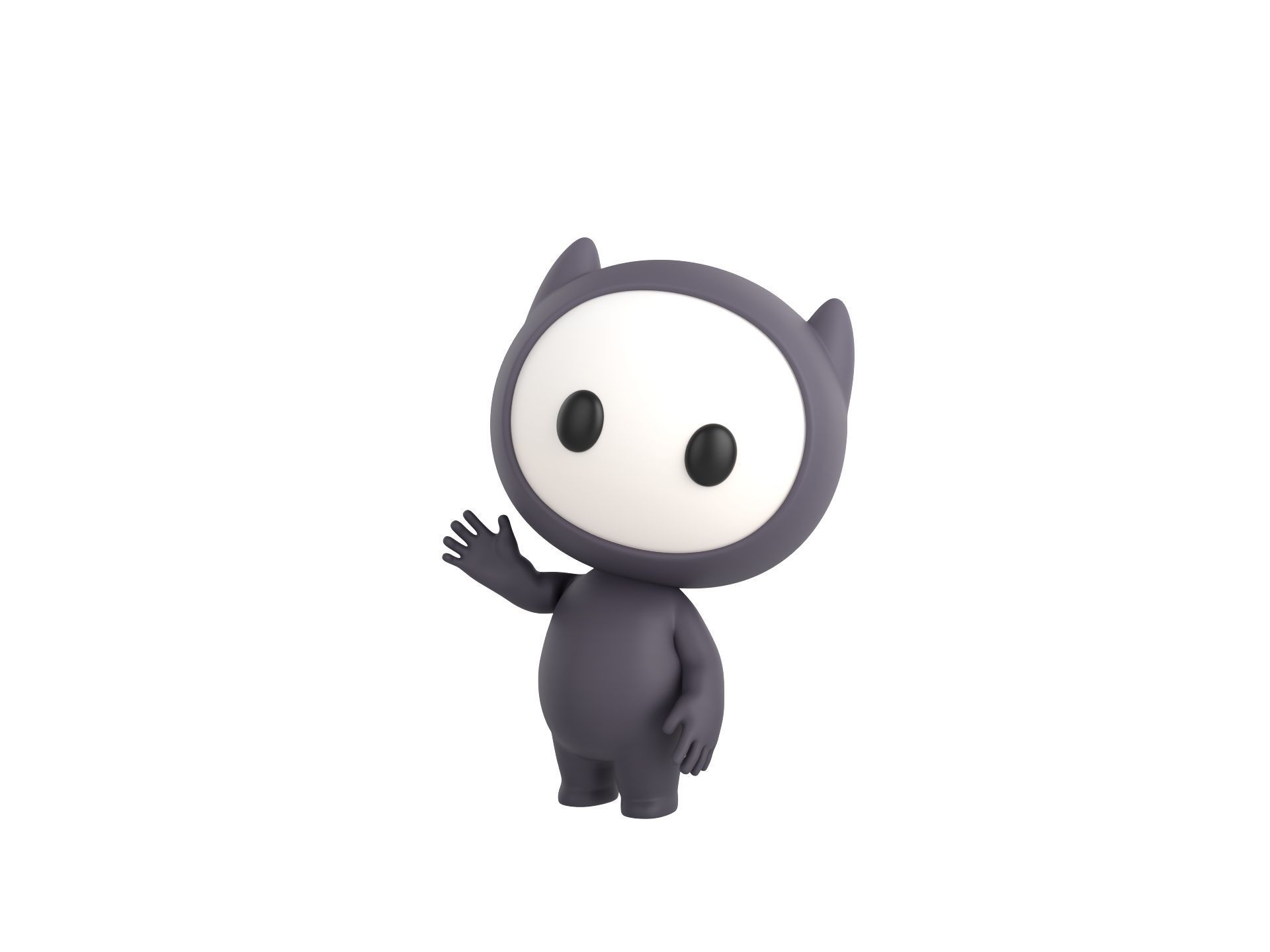 Character249 Rigged Mascot 3D model_5