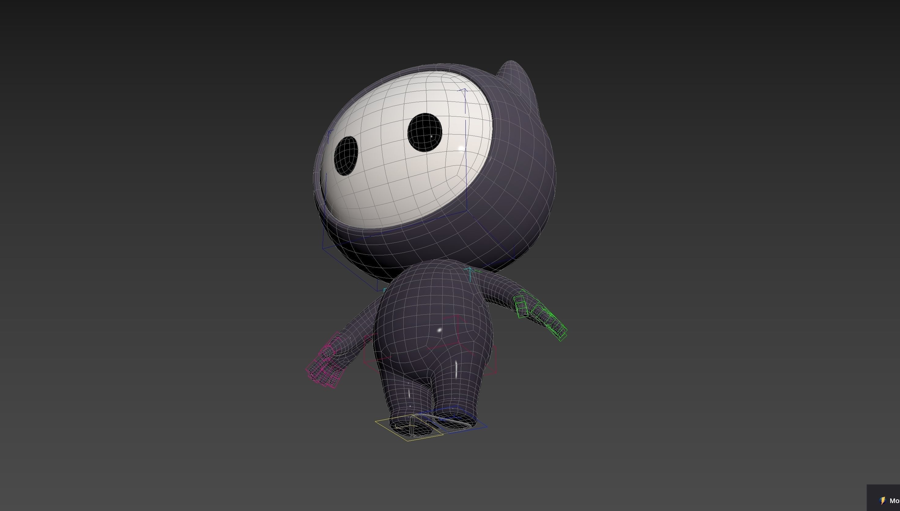 Character249 Rigged Mascot 3D model_36