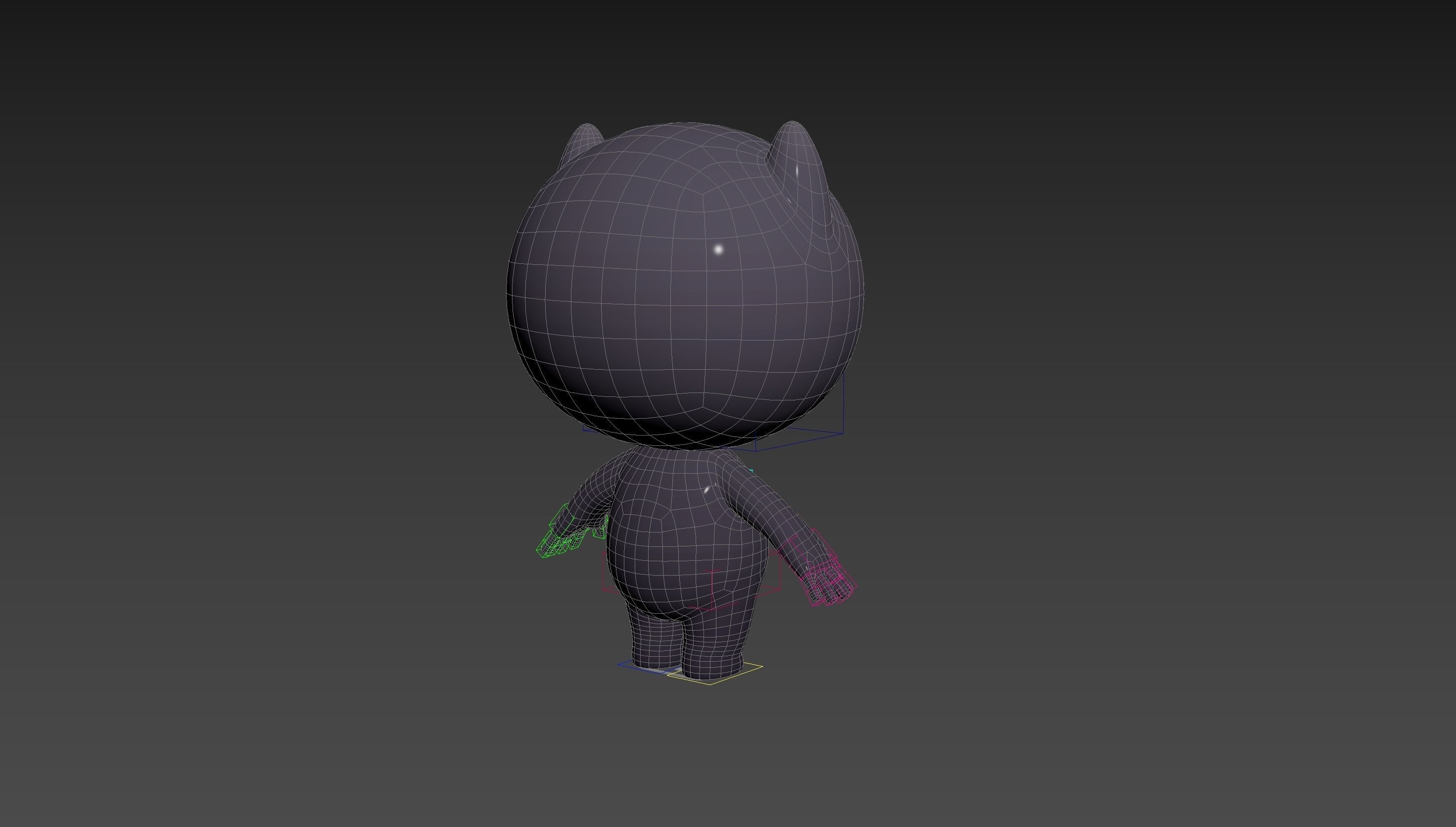 Character249 Rigged Mascot 3D model_31
