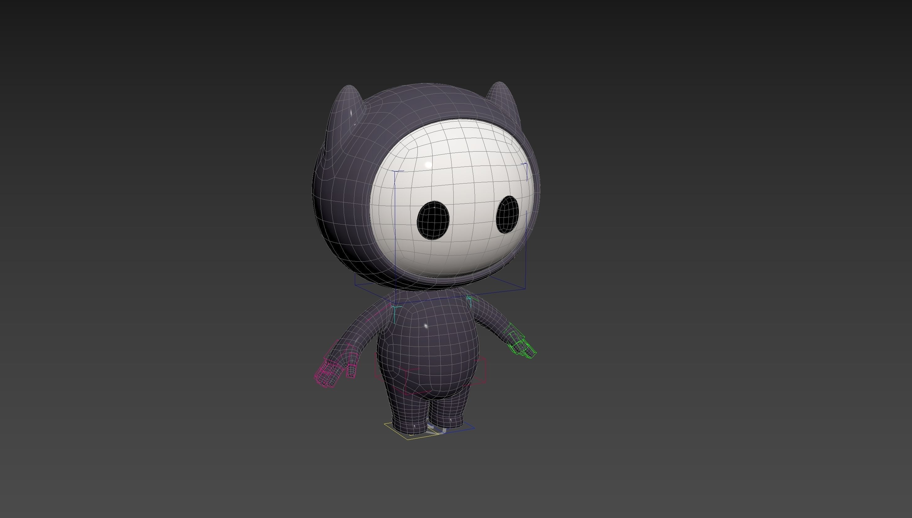 Character249 Rigged Mascot 3D model_29