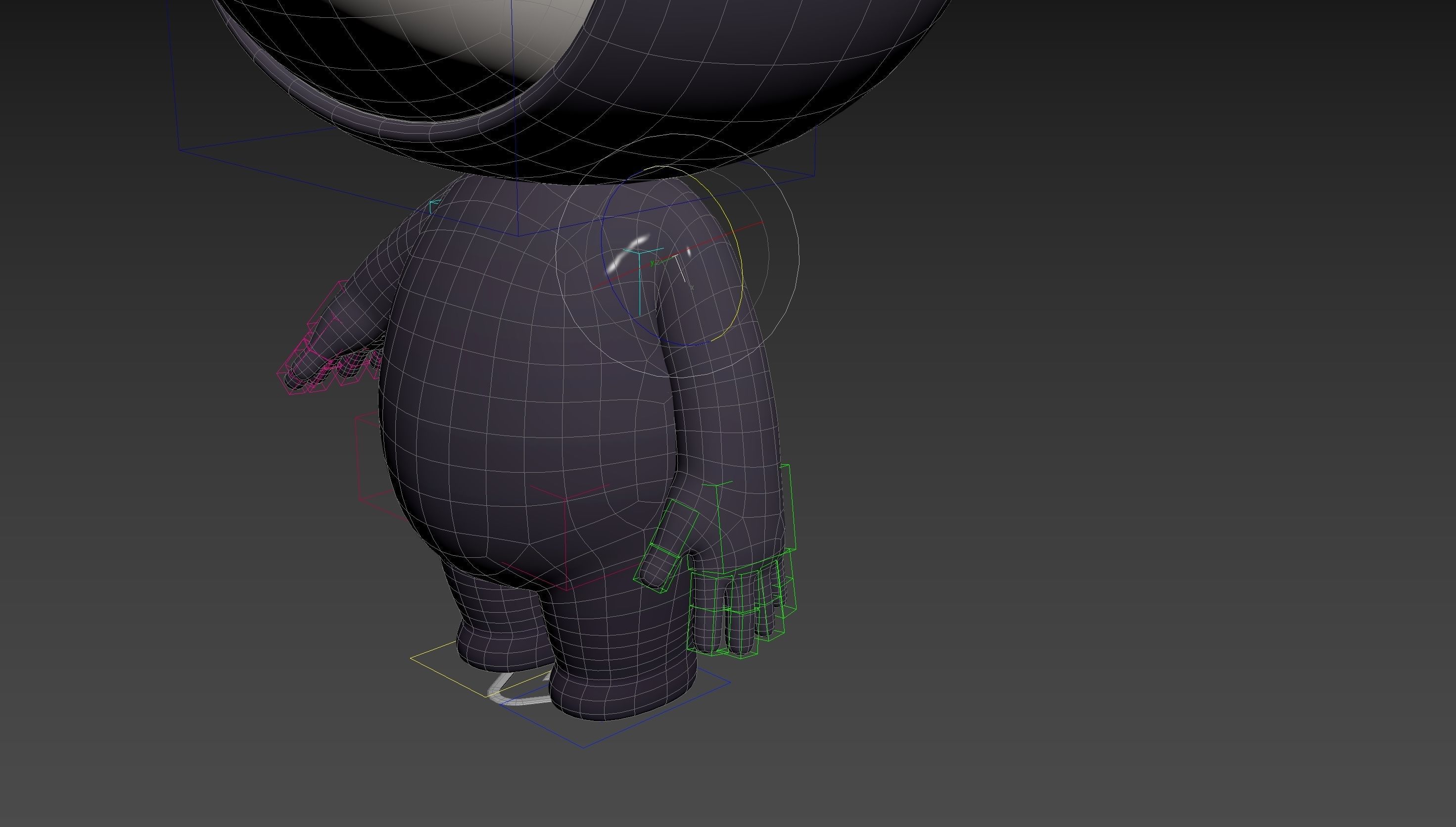 Character249 Rigged Mascot 3D model_22