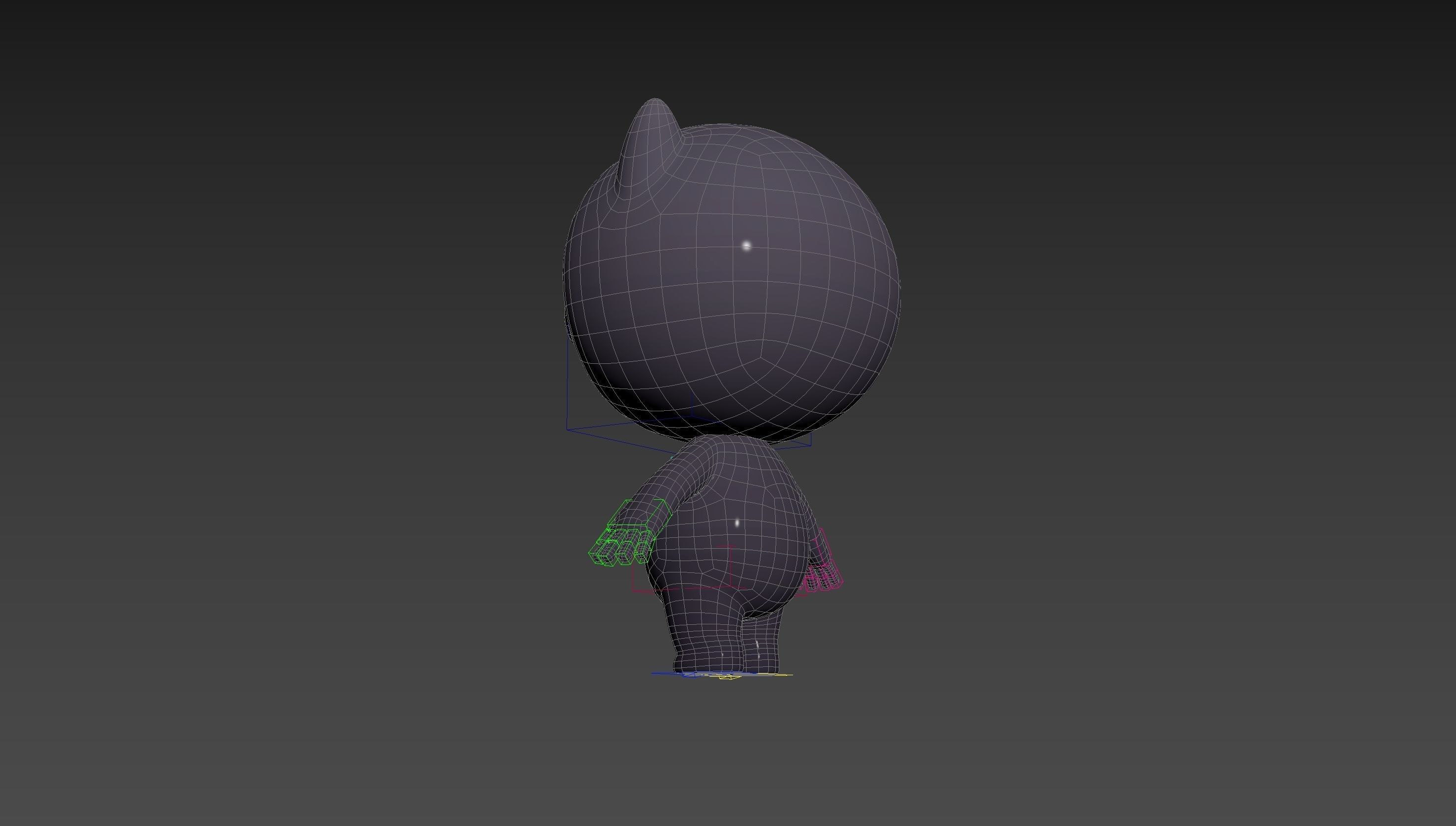 Character249 Rigged Mascot 3D model_33