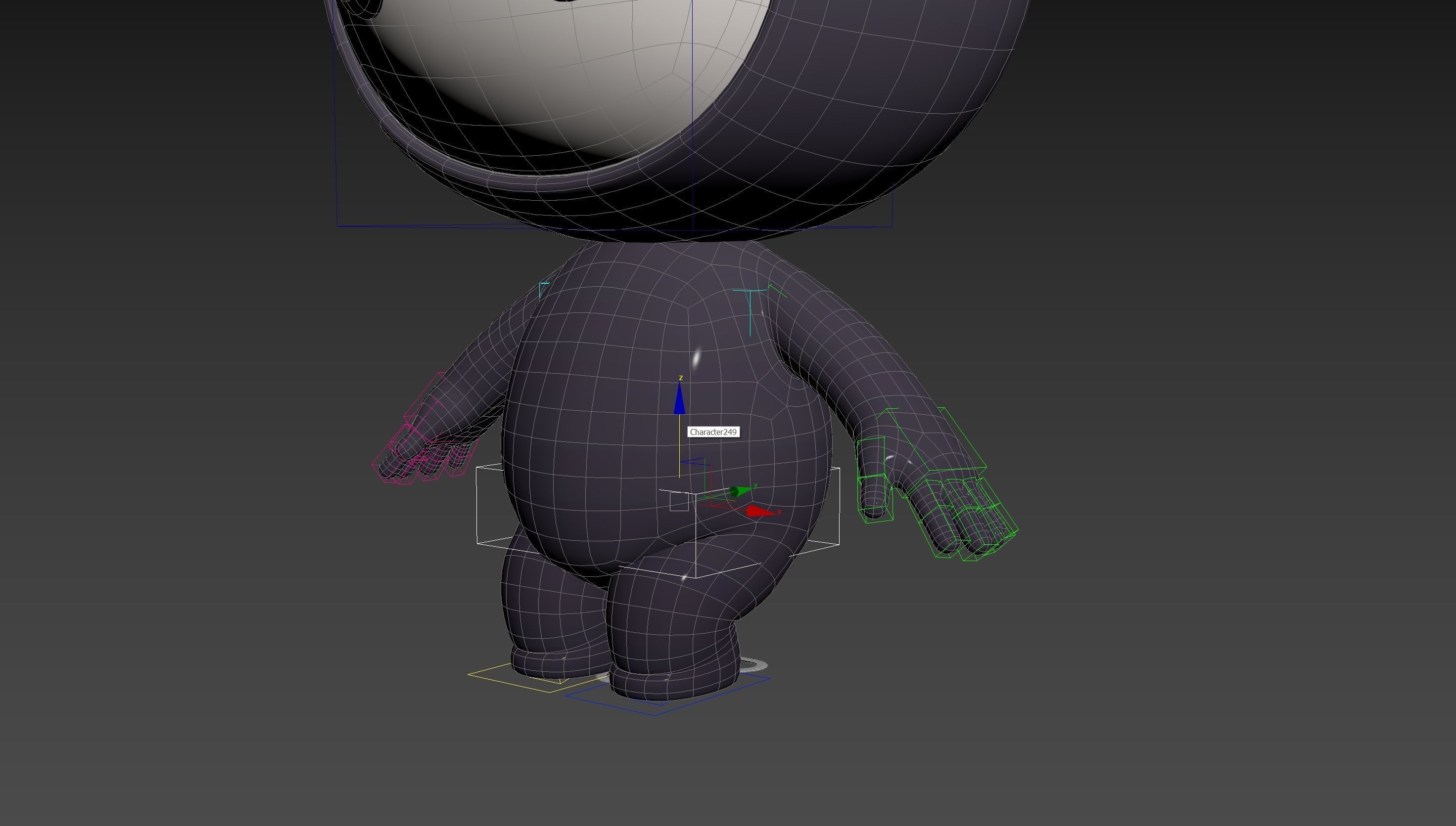 Character249 Rigged Mascot 3D model_27