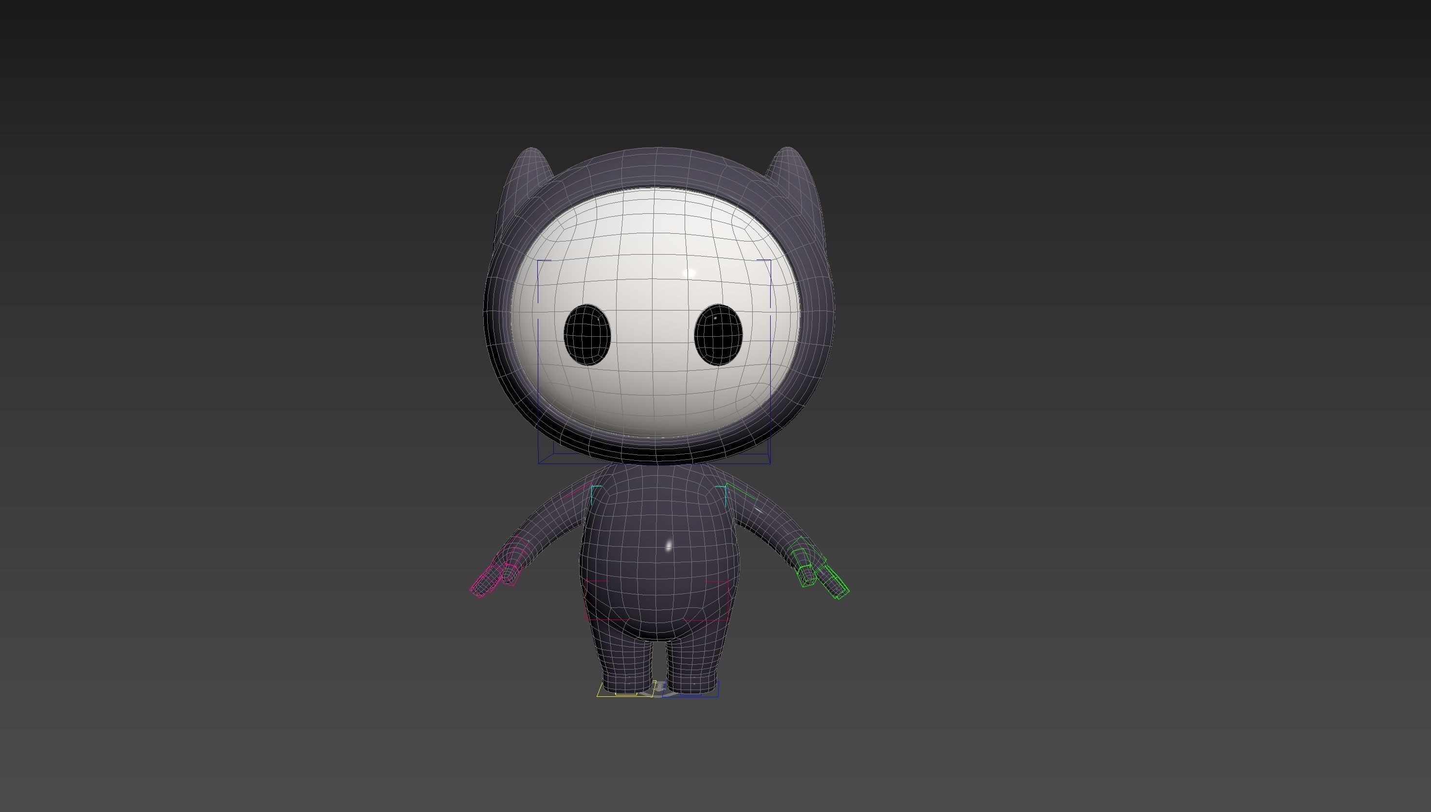 Character249 Rigged Mascot 3D model_28