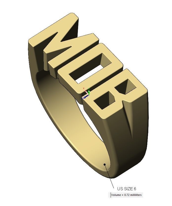 MOB name ring US sizes 6to10 3D print model_12