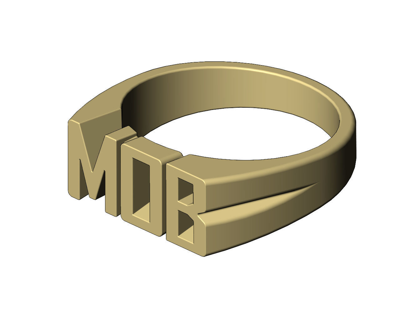 MOB name ring US sizes 6to10 3D print model_10