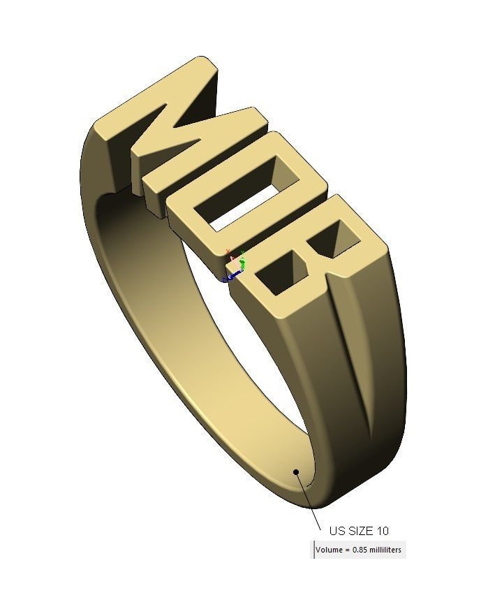 MOB name ring US sizes 6to10 3D print model_13
