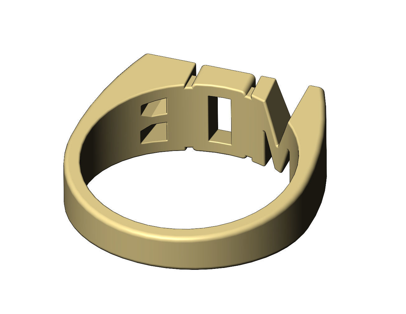 MOB name ring US sizes 6to10 3D print model_11