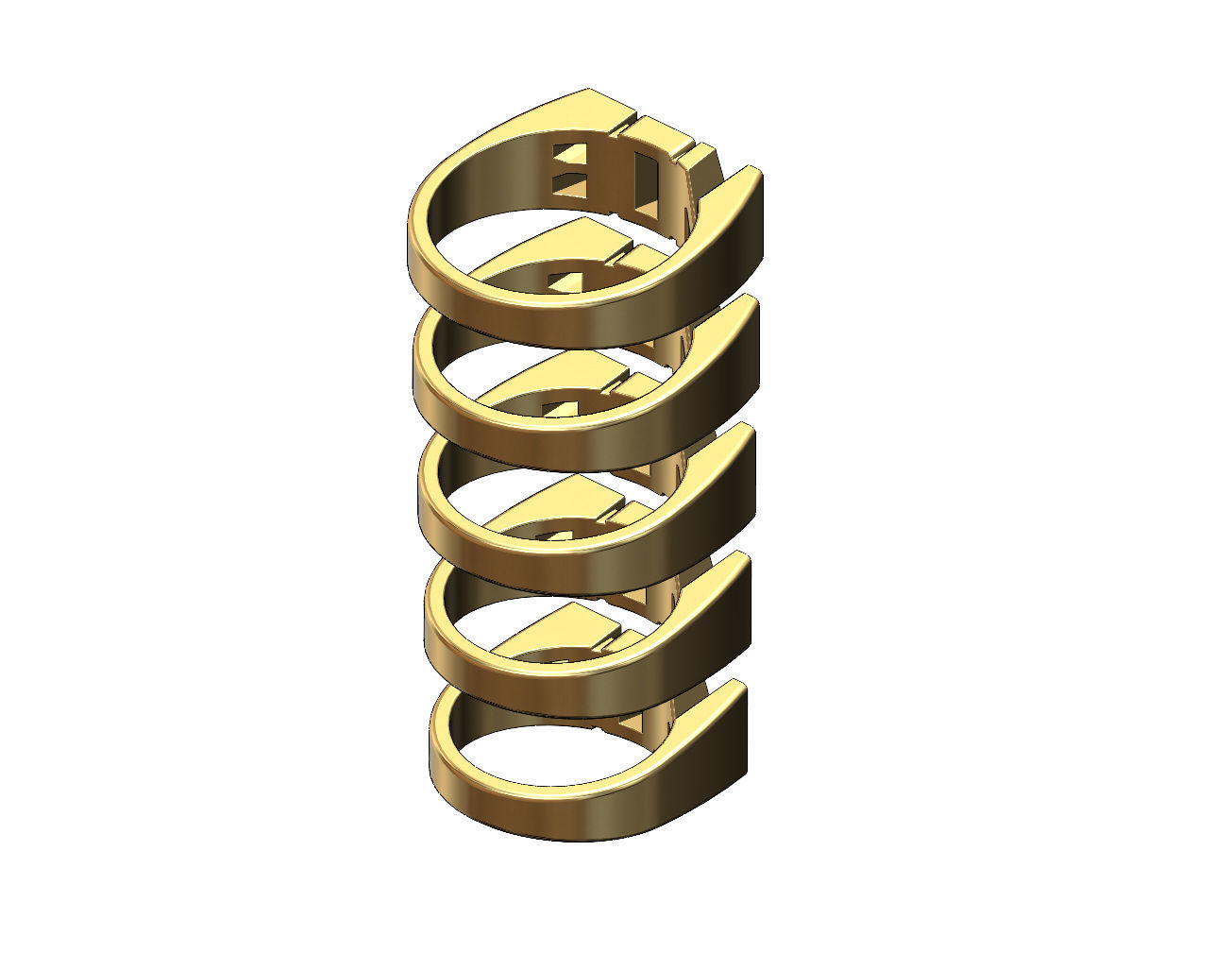 MOB name ring US sizes 6to10 3D print model_4