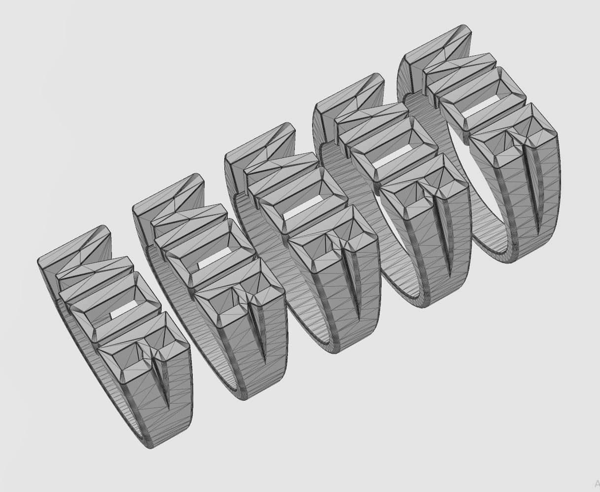MOB name ring US sizes 6to10 3D print model_14