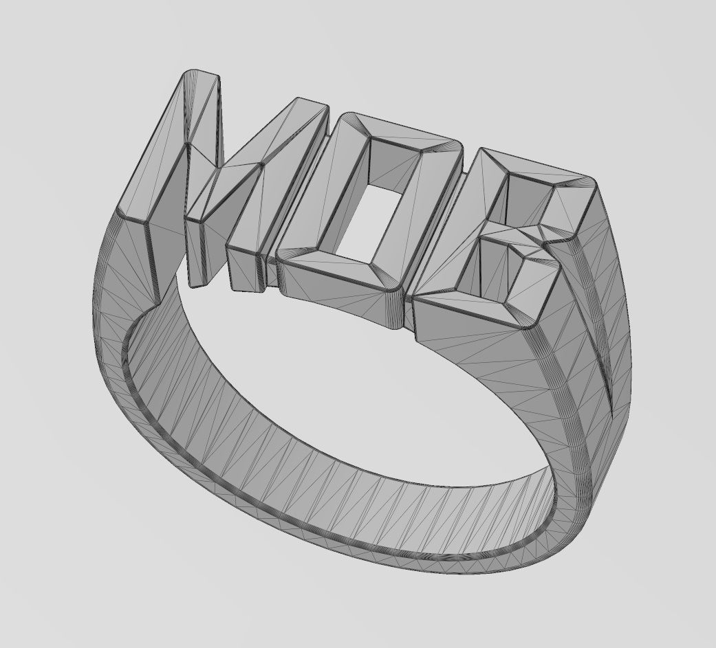 MOB name ring US sizes 6to10 3D print model_15