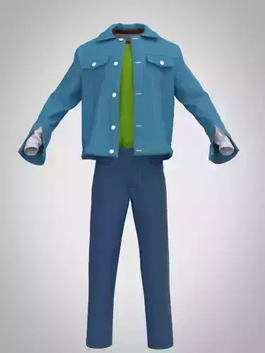 Jeans Jacket with pants 