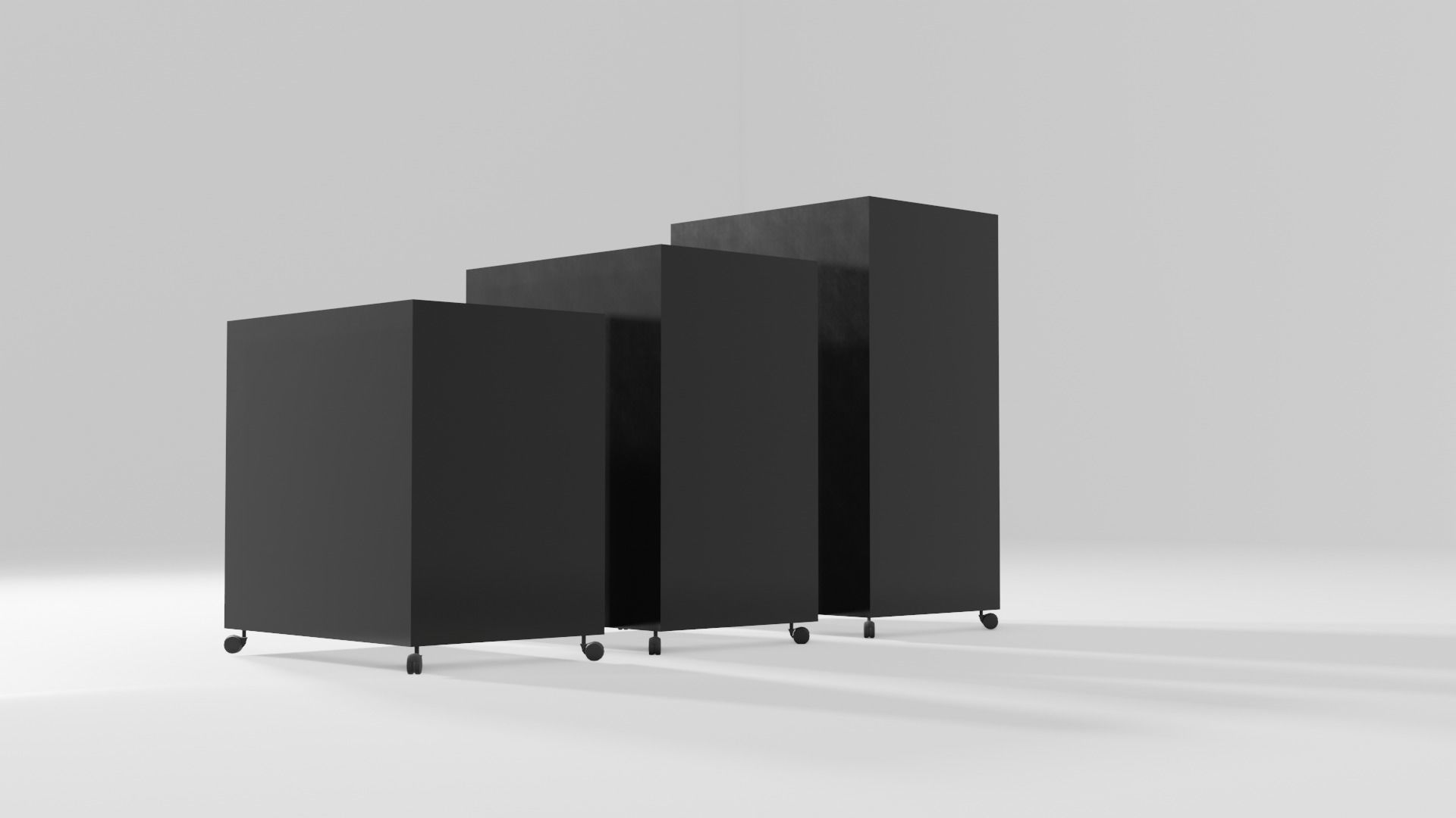 Realistic office drawer units Low-poly 3D model_10