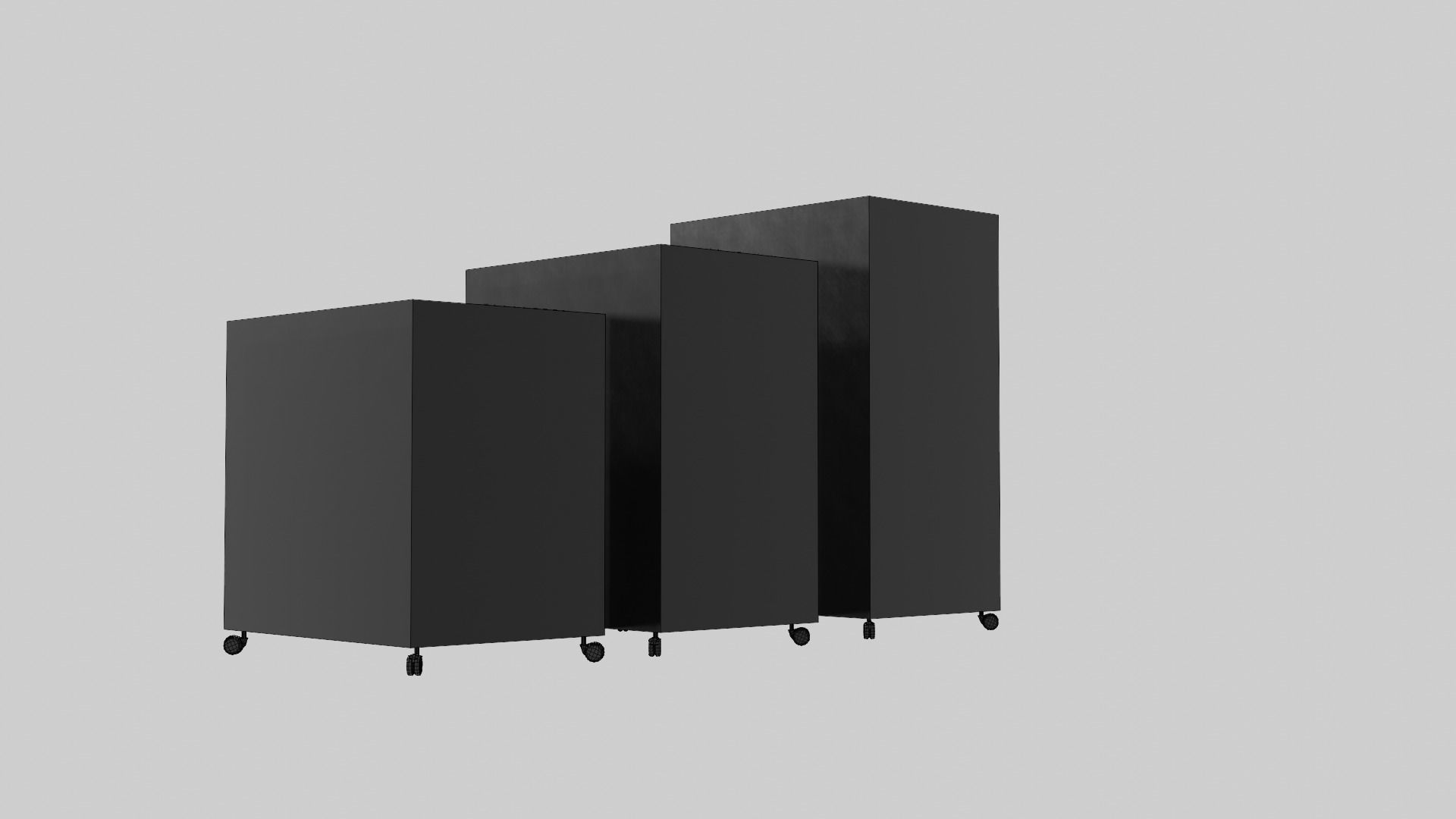 Realistic office drawer units Low-poly 3D model_11