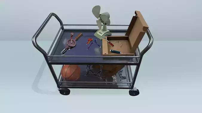 Garage Props Low-poly 3D model