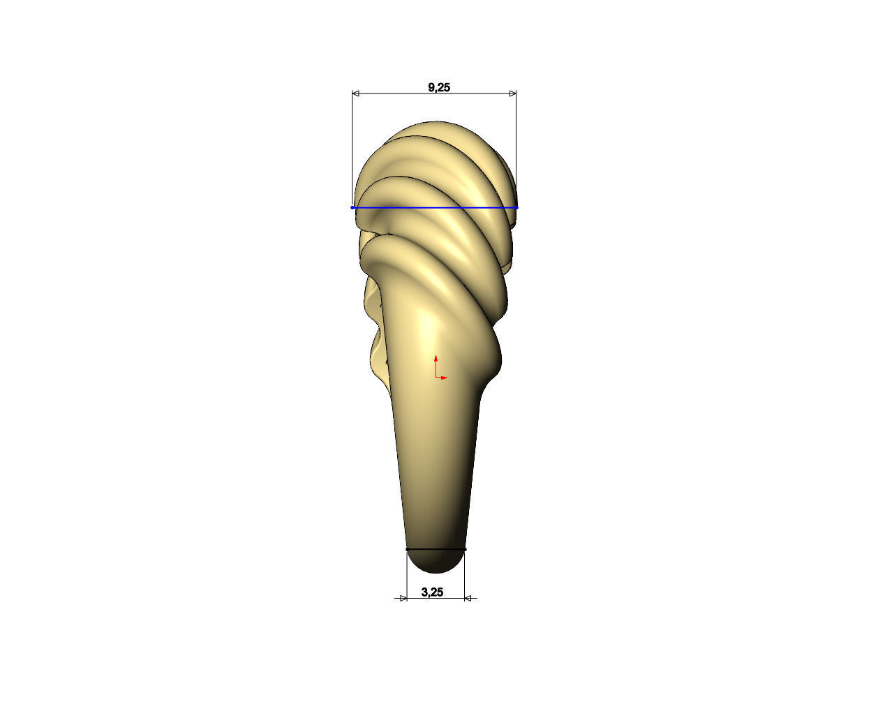 Tilted undulations dome ring US sizes 6to9 3D print model_8
